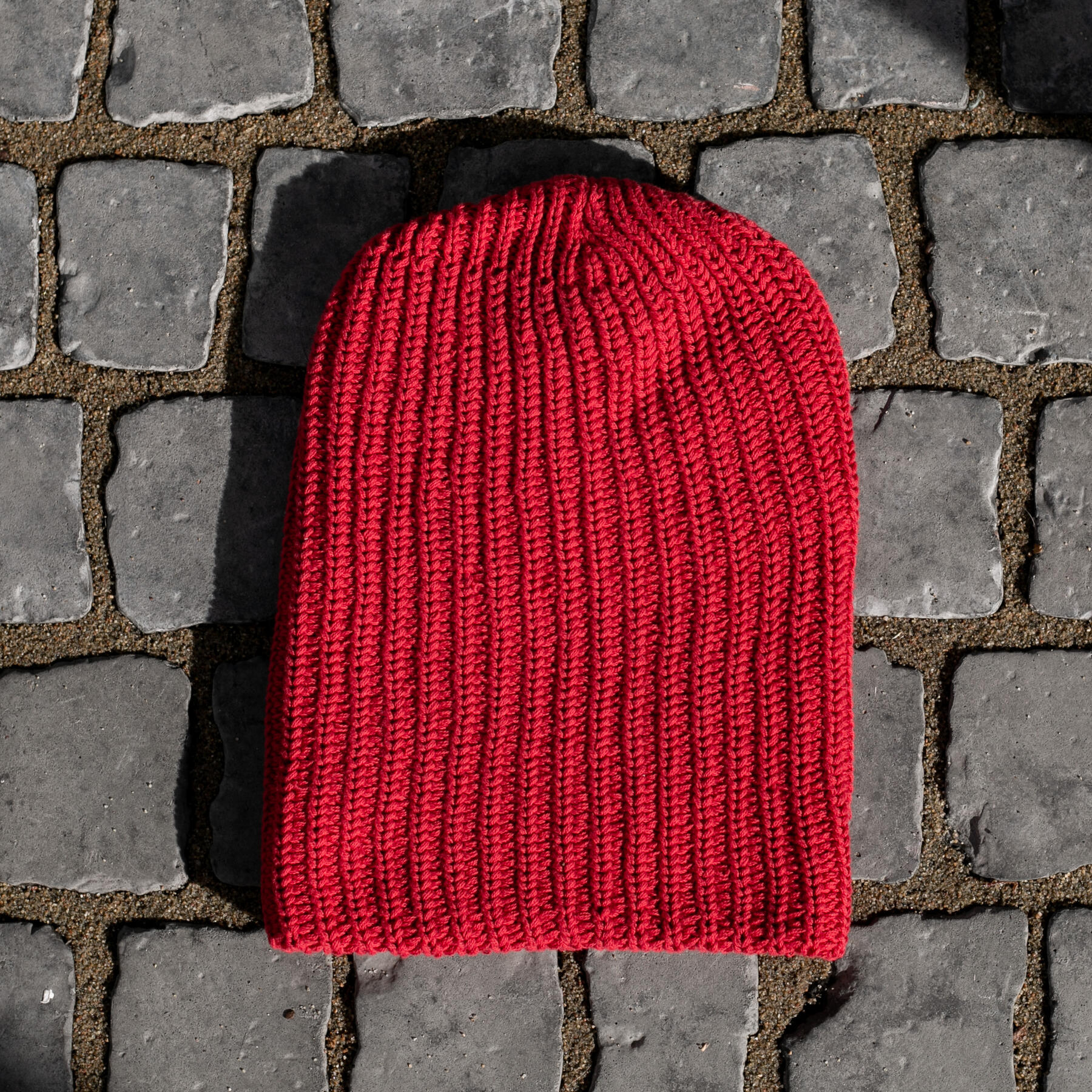 gustin american knit beanie - red