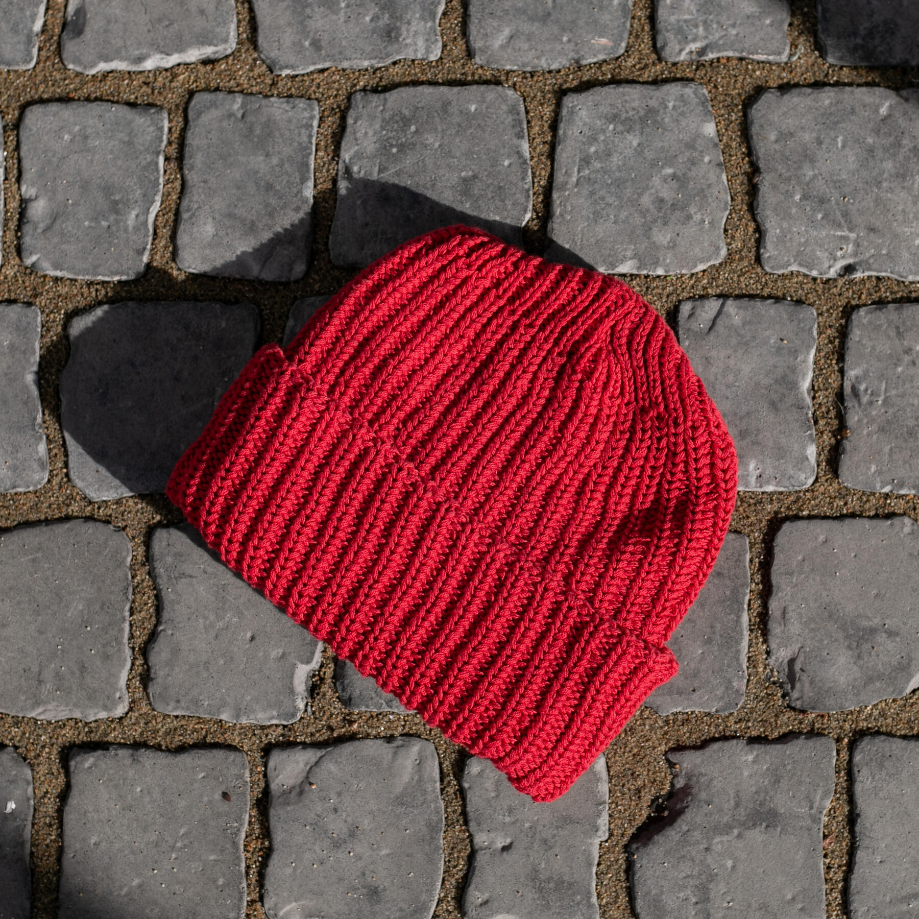 gustin american knit beanie - red