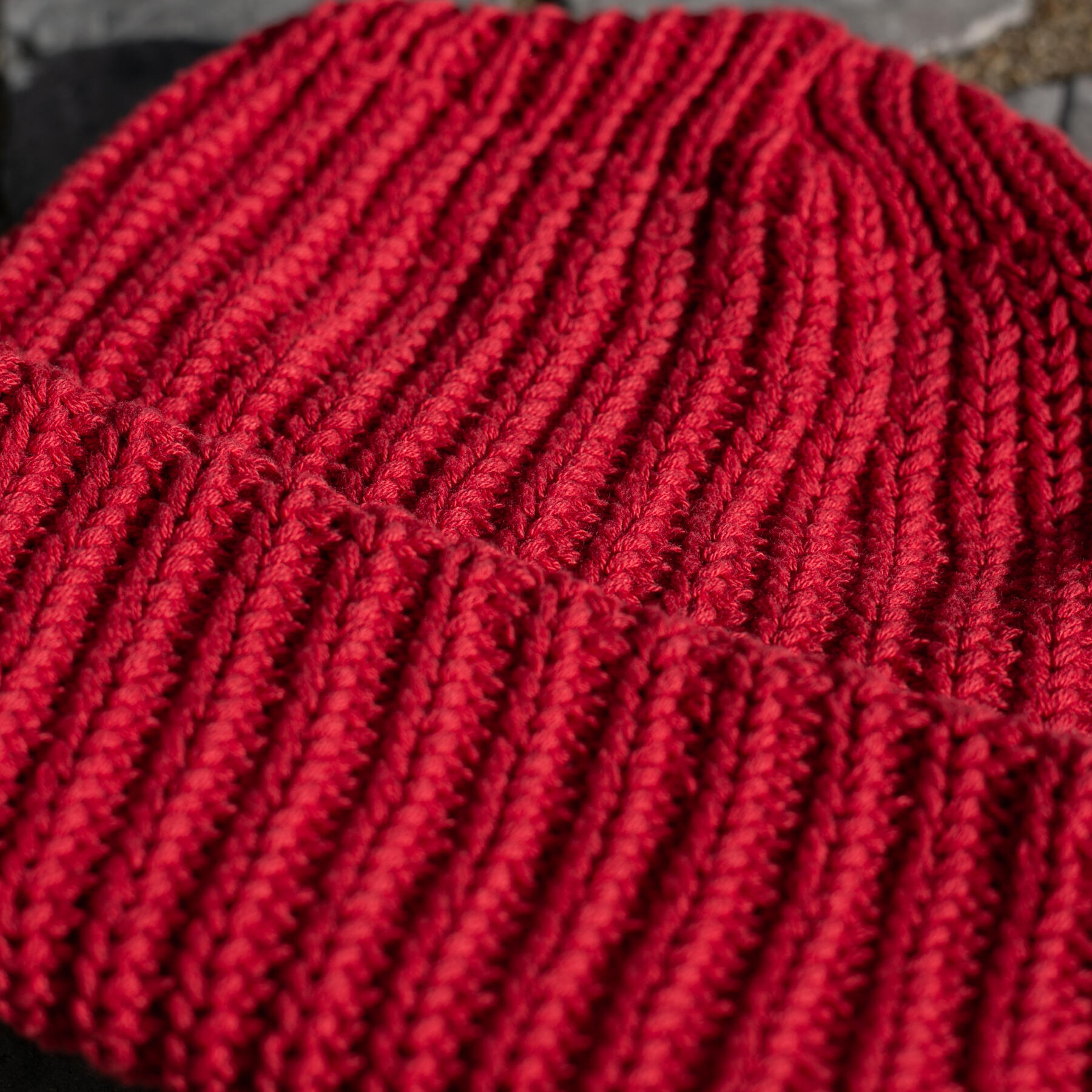 gustin american knit beanie - red