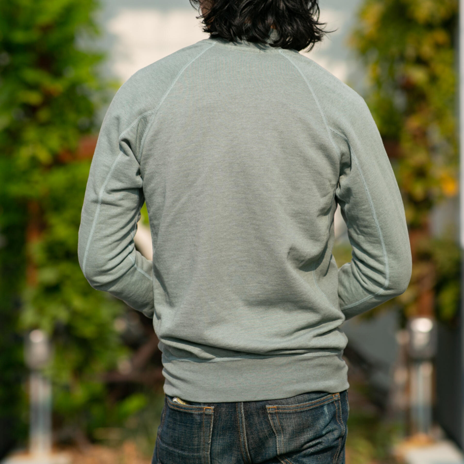 gustin varsity jacket - heather moss