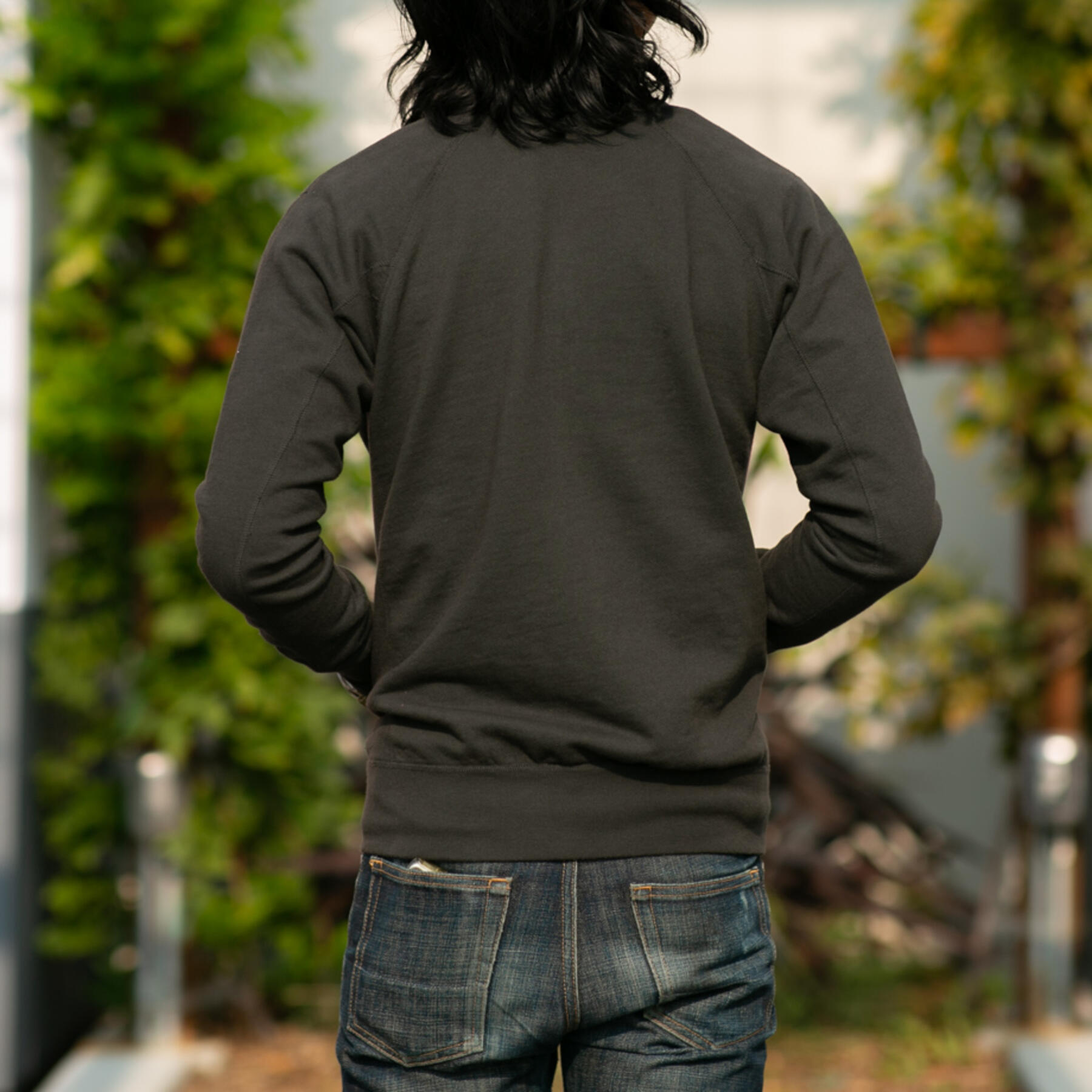 gustin varsity jacket - charcoal