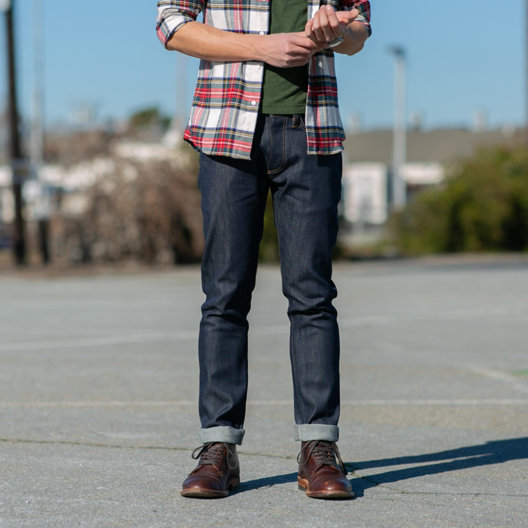 gustin #418 cone indigo stretch