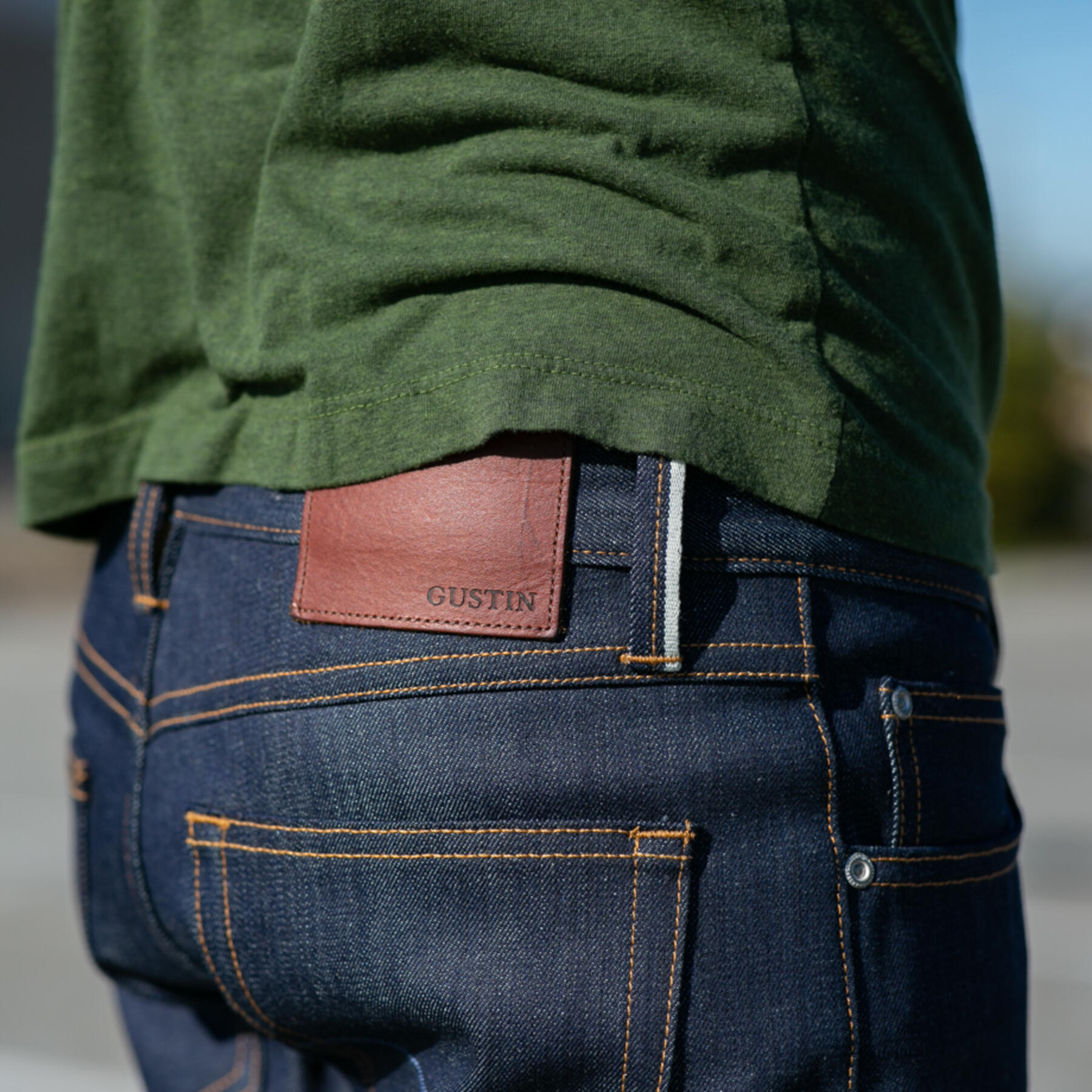 gustin #418 cone indigo stretch