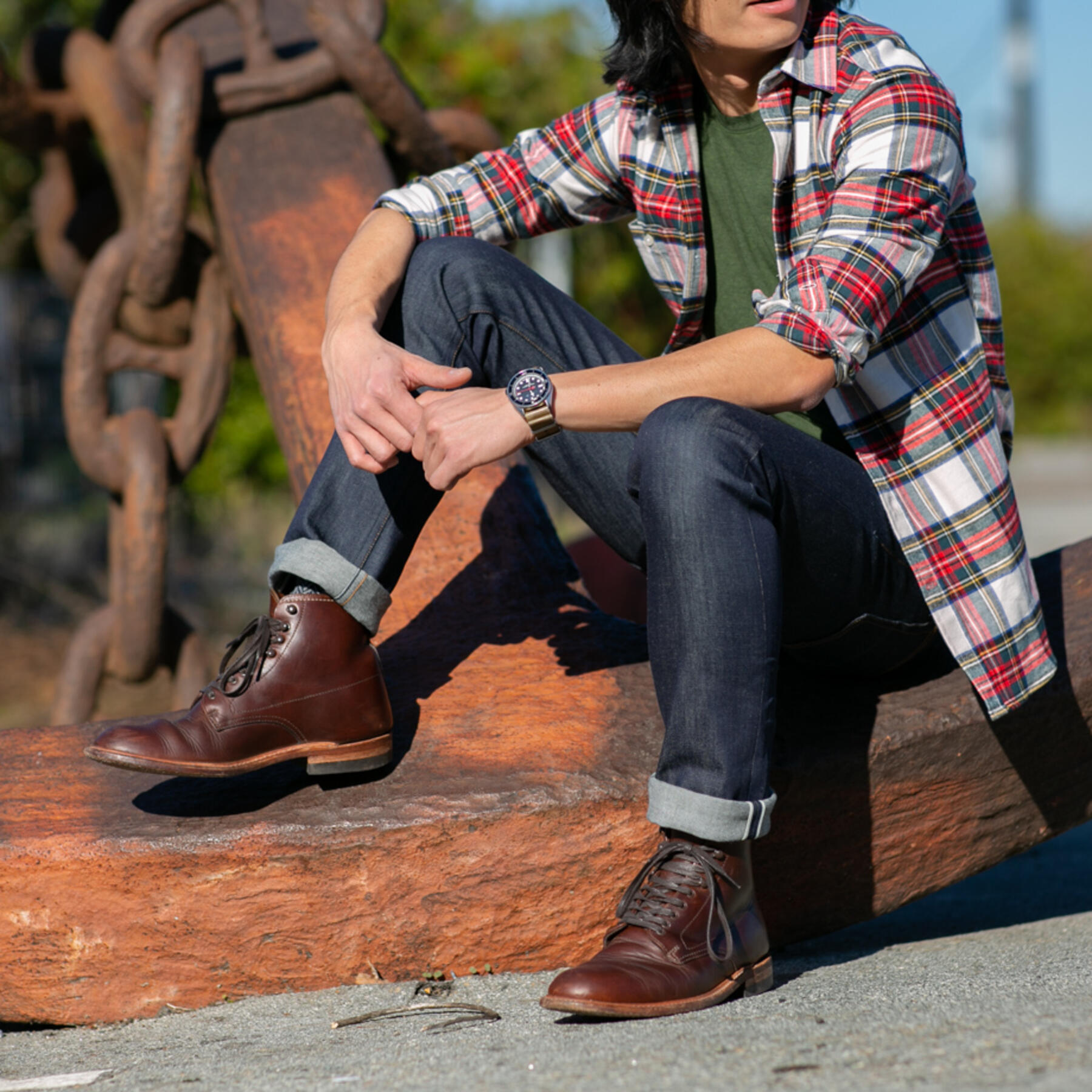 gustin #418 cone indigo stretch