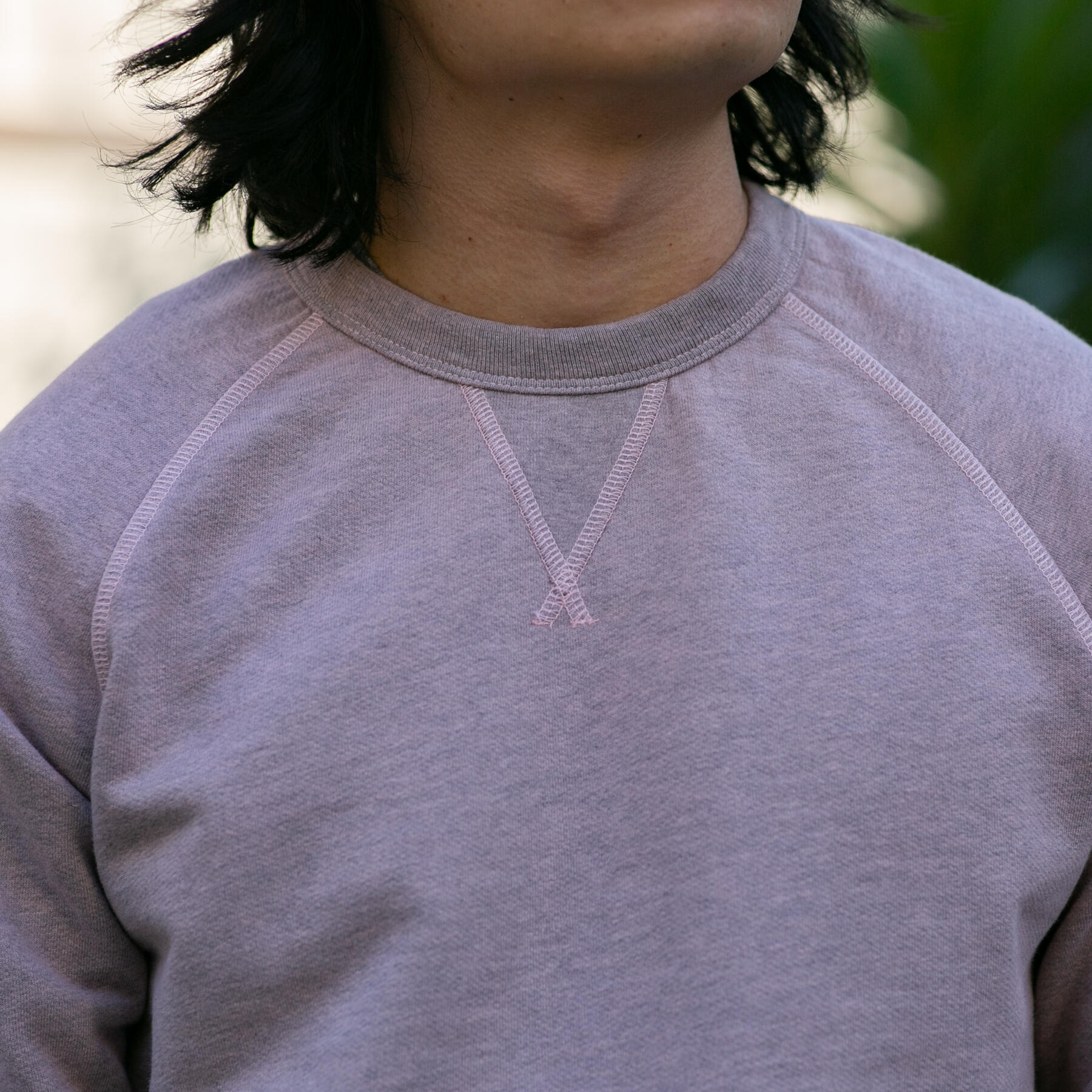 gustin usa crewneck sweatshirt - heather pink