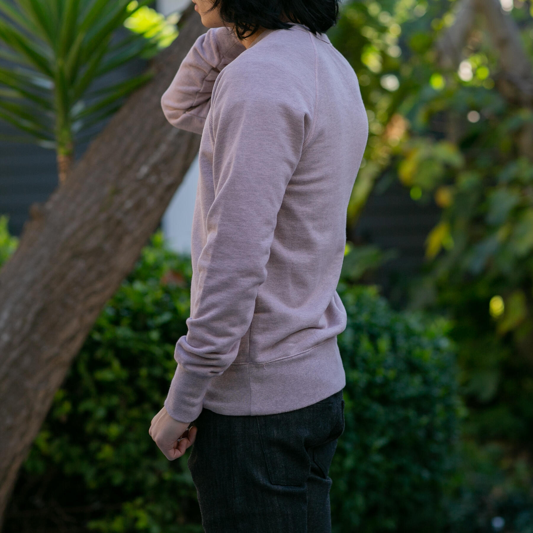 gustin usa crewneck sweatshirt - heather pink