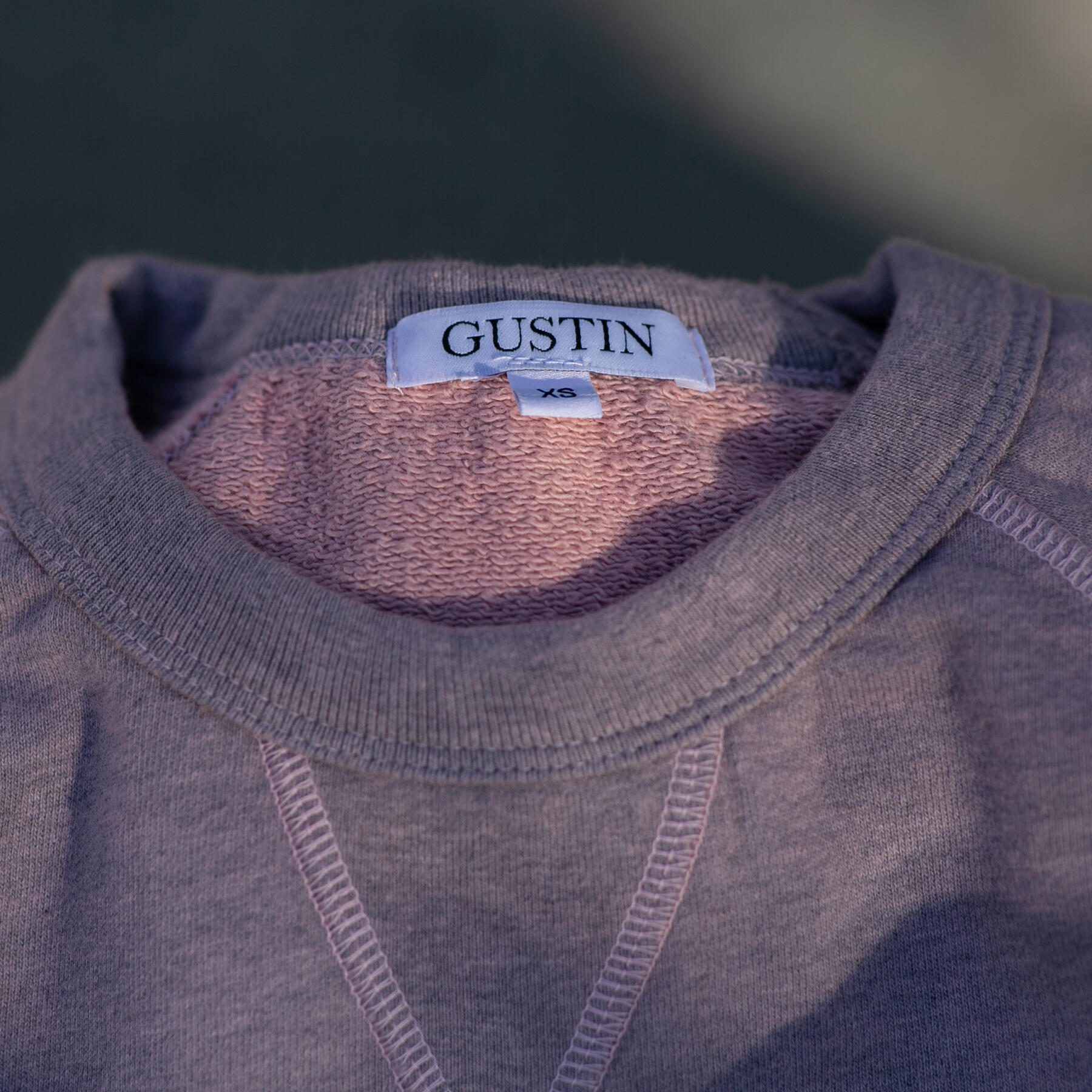 gustin usa crewneck sweatshirt - heather pink
