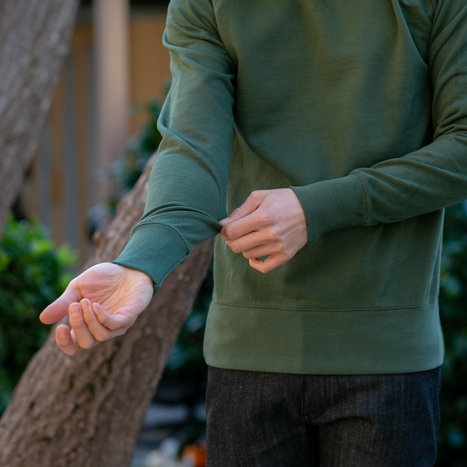 gustin usa crewneck sweatshirt - pine