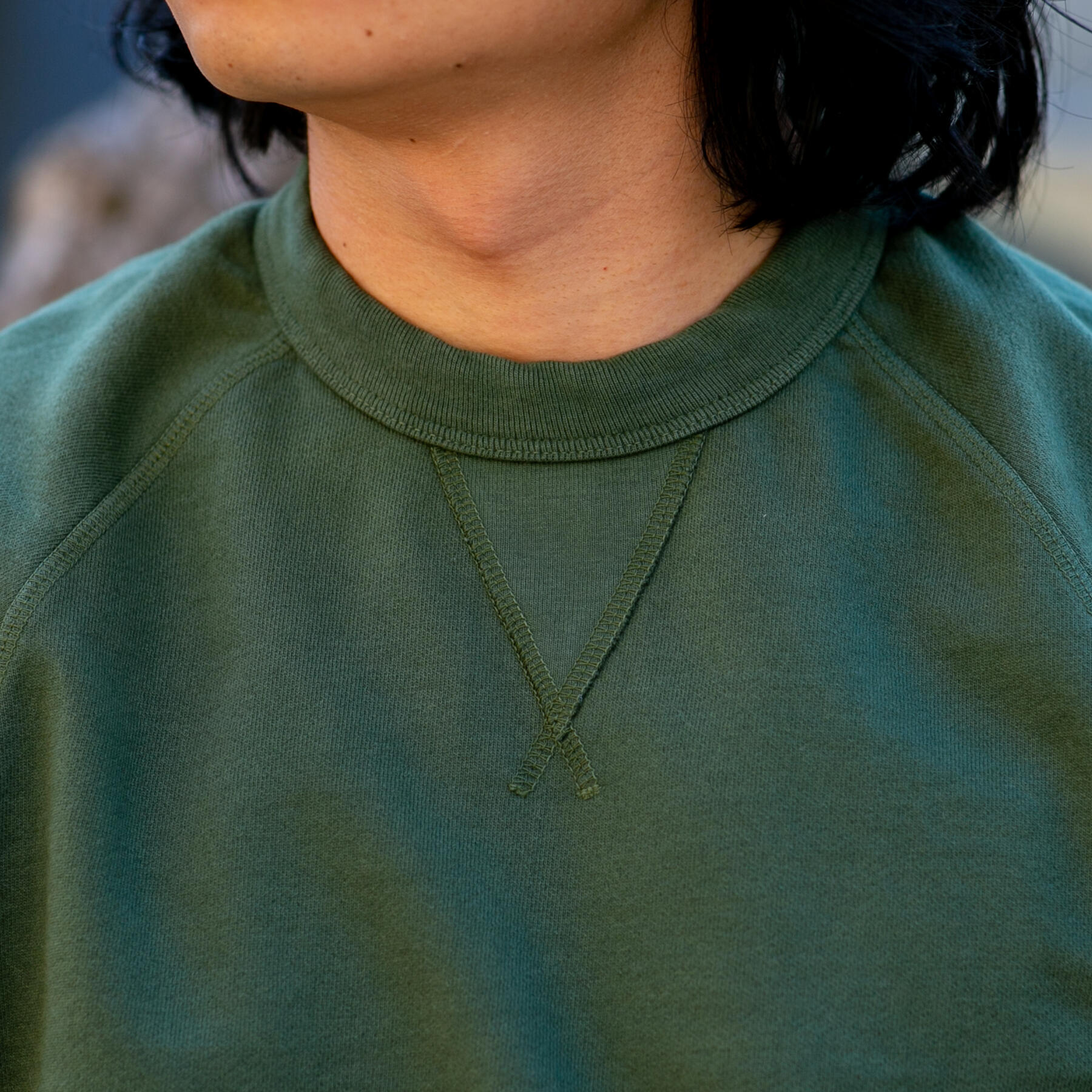 gustin usa crewneck sweatshirt - pine