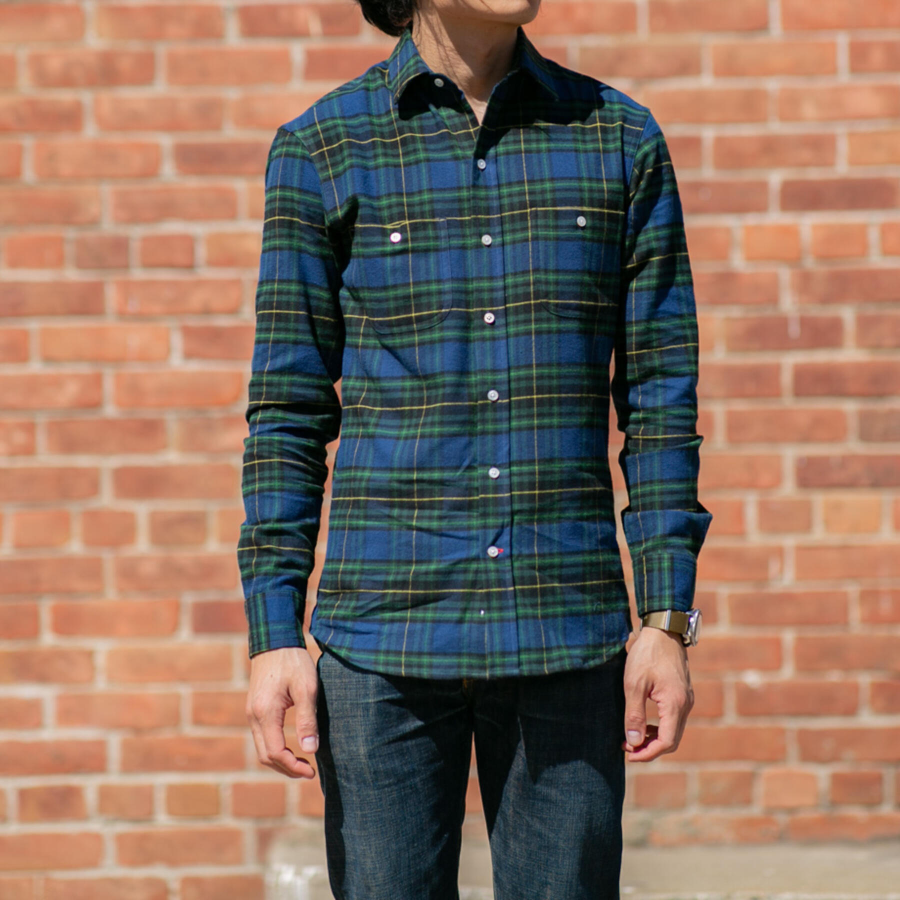 gustin #626 royal green flannel