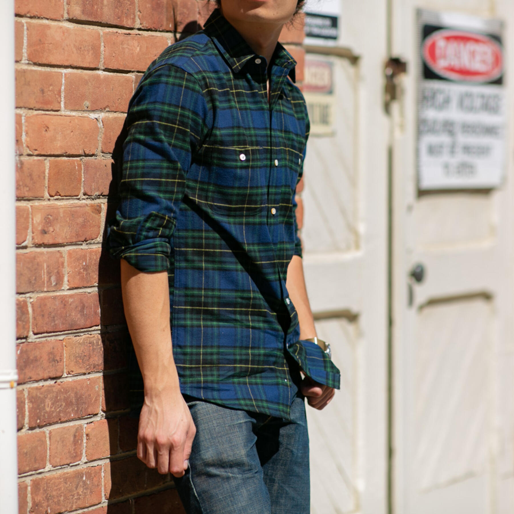 gustin #626 royal green flannel