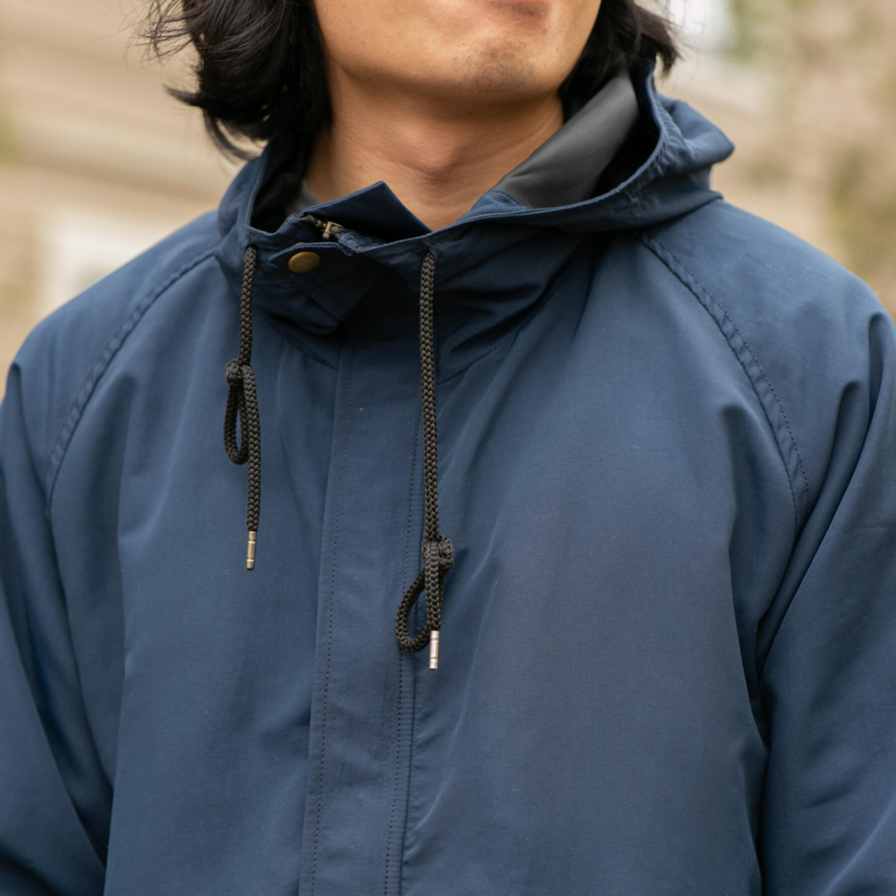 gustin rain jacket - navy