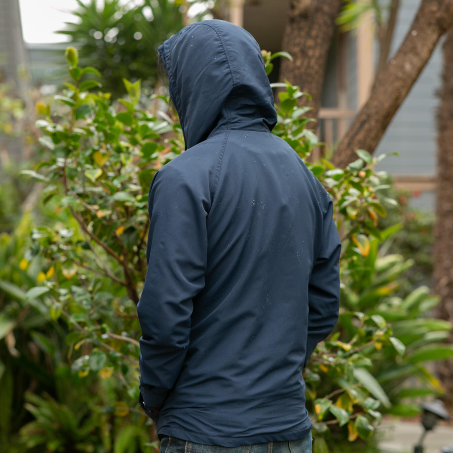 gustin rain jacket - navy