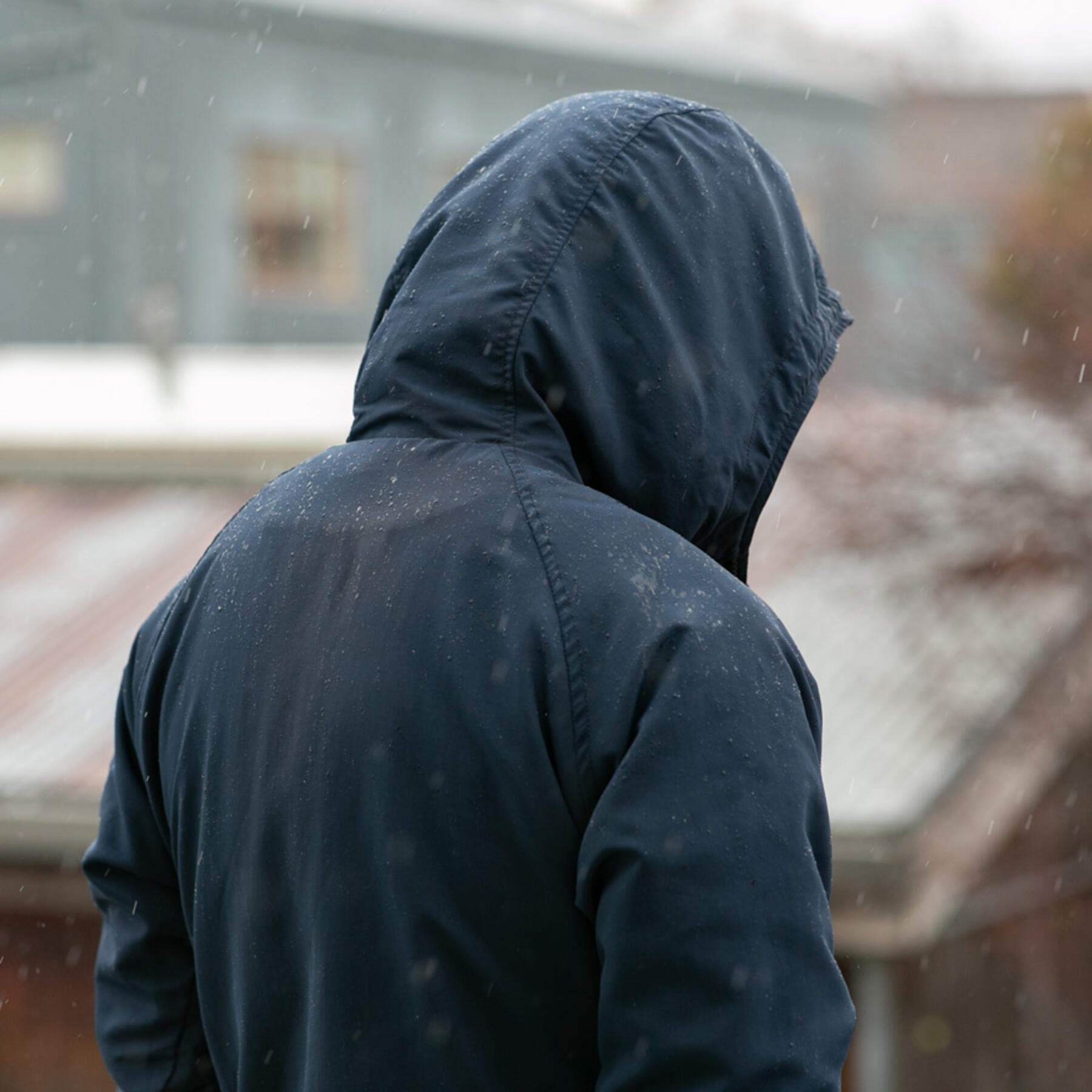 gustin rain jacket - navy