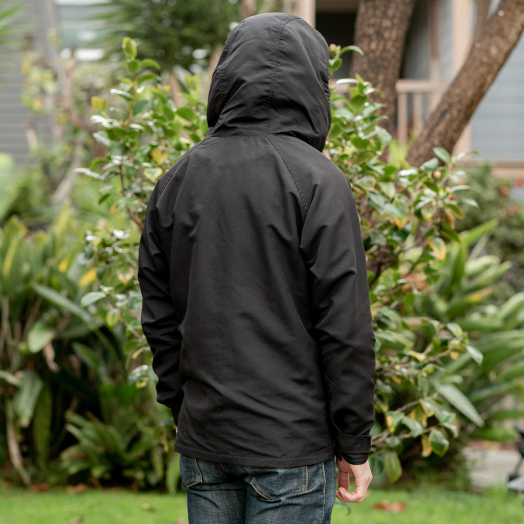 gustin rain jacket - black