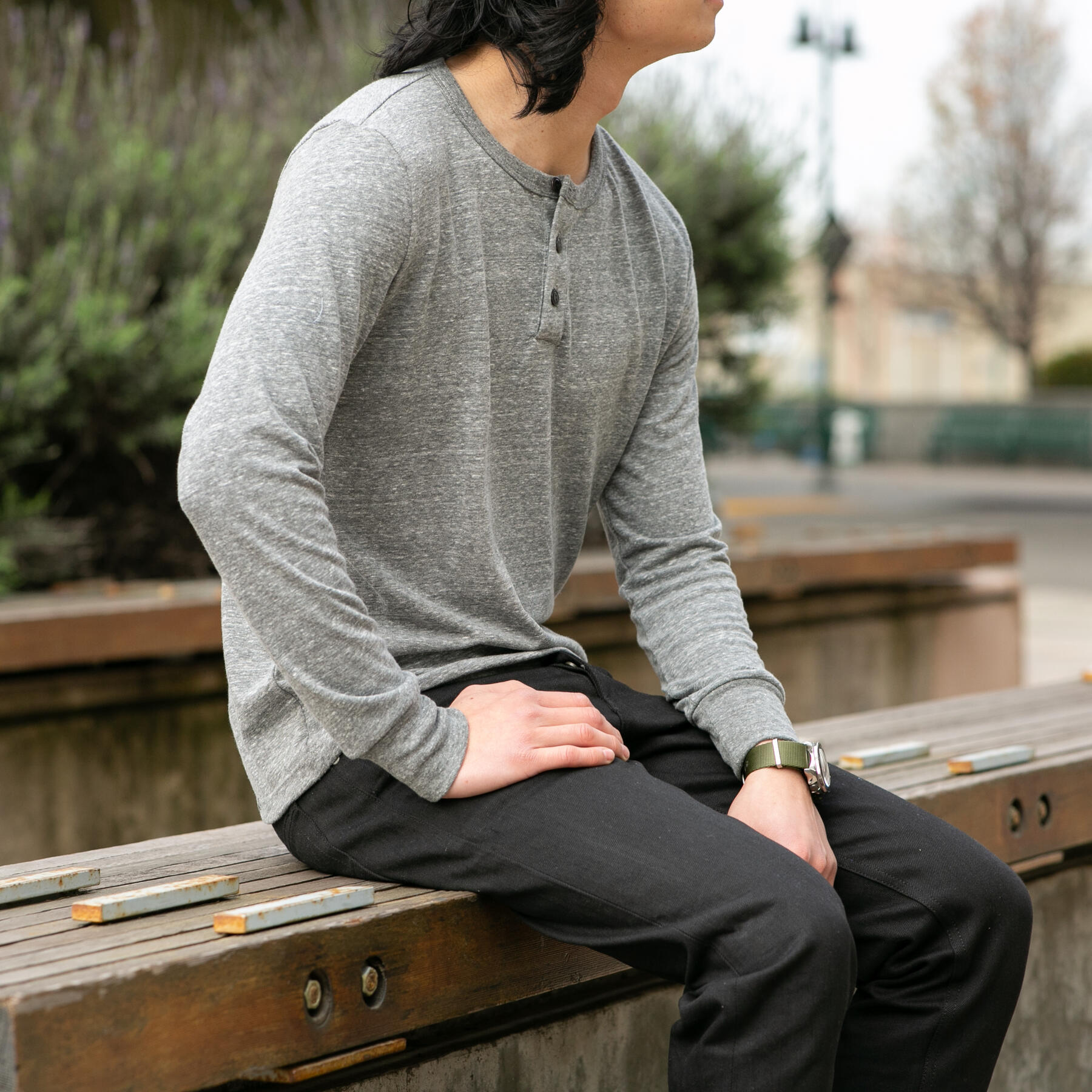 gustin henley - heather grey
