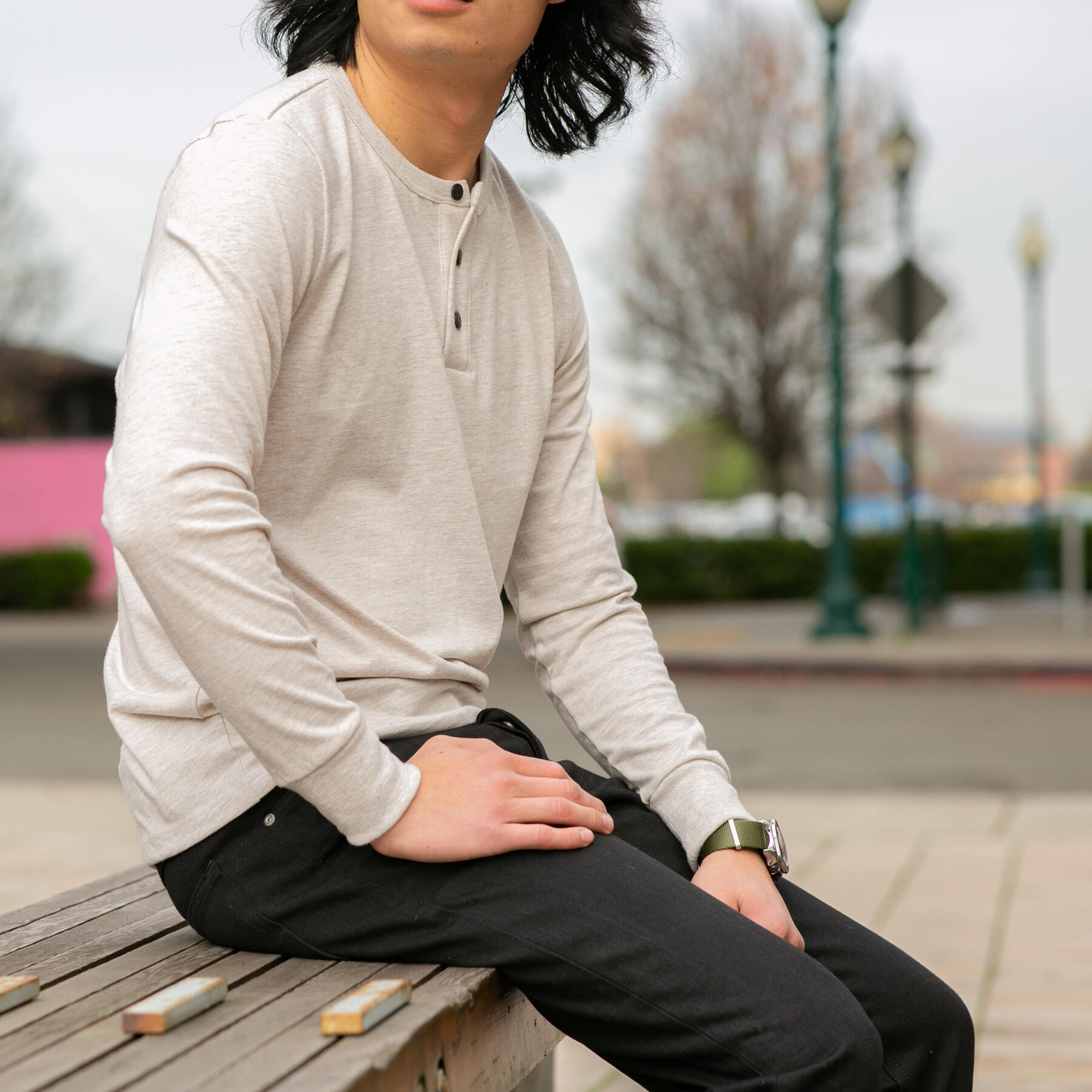 gustin henley - heather oatmeal