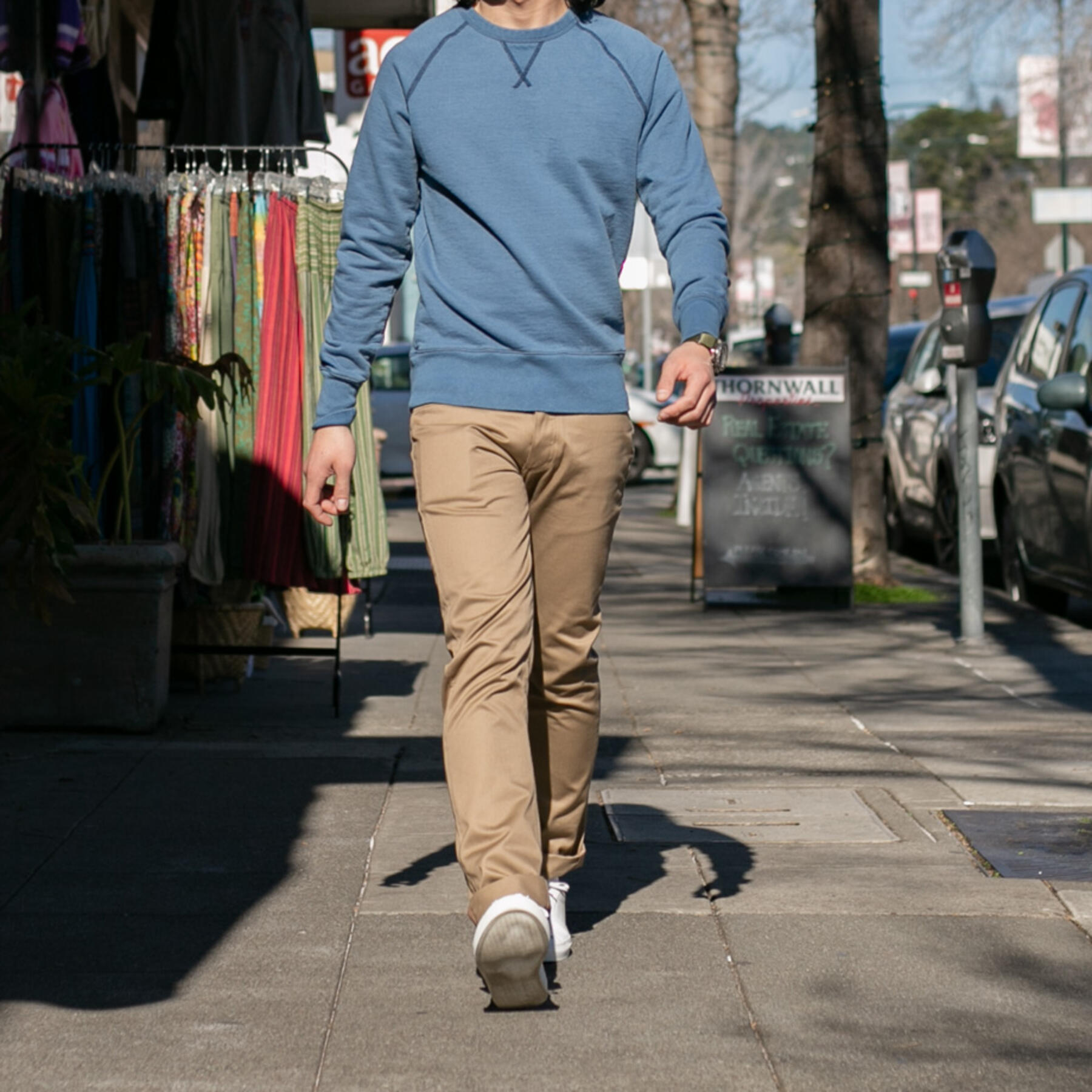 gustin vintage indigo crewneck sweatshirt