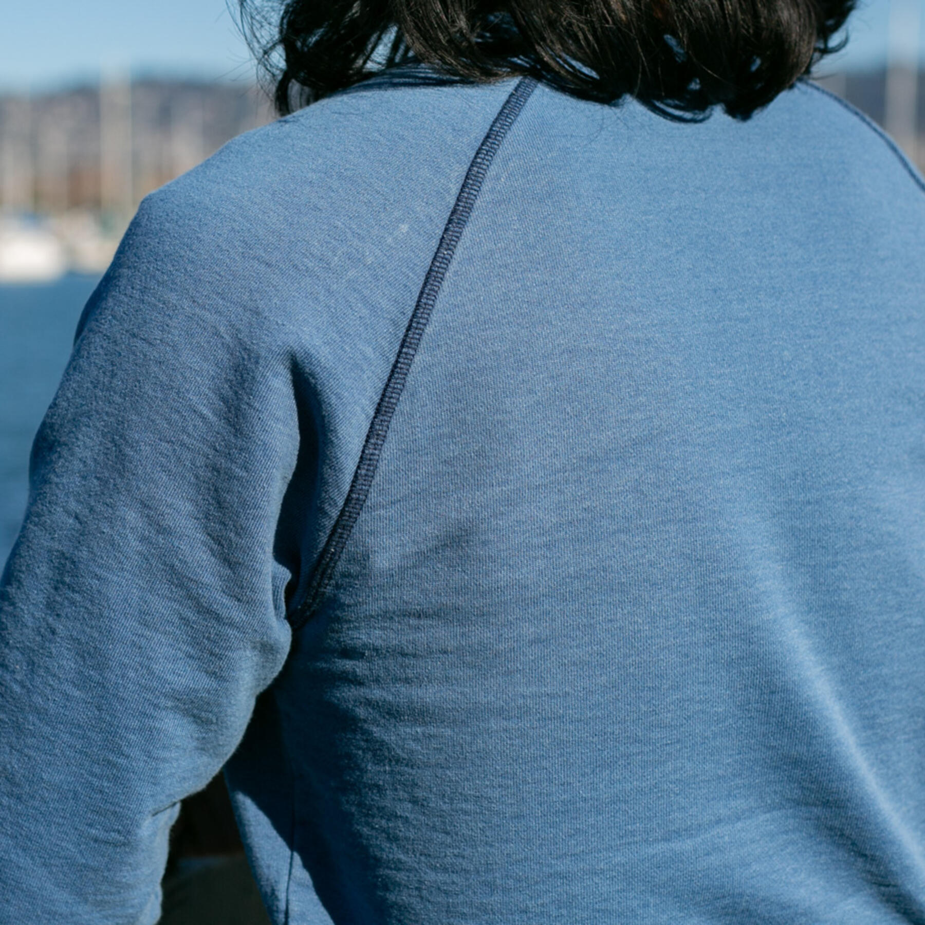 gustin vintage indigo crewneck sweatshirt