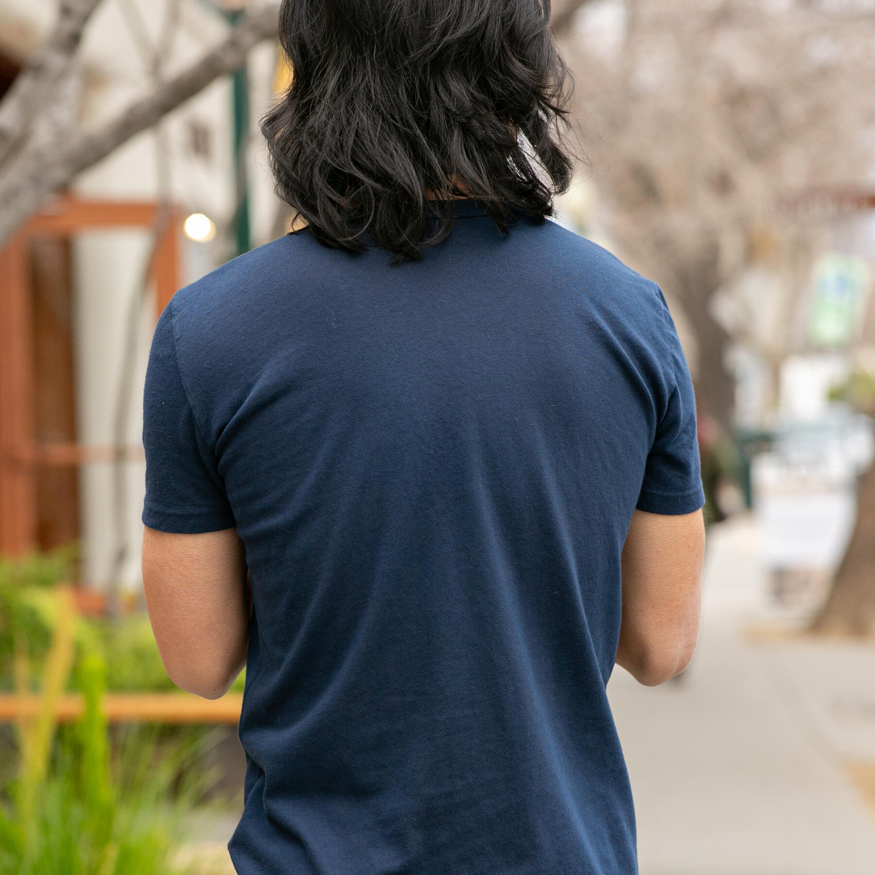 gustin short sleeve henley - navy
