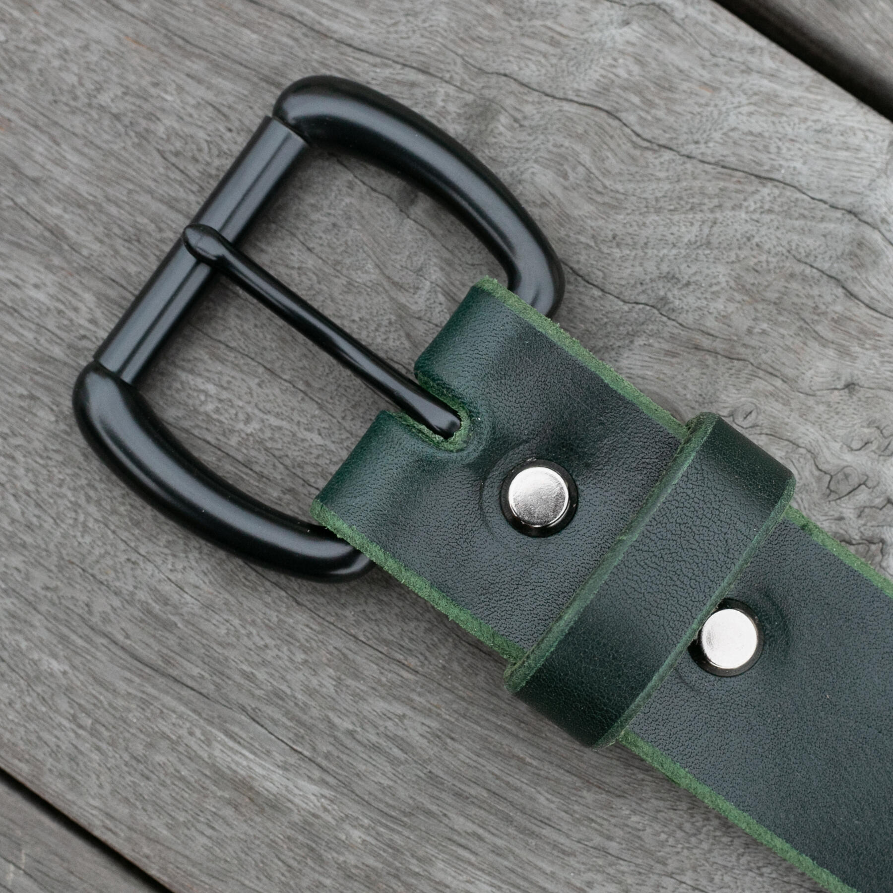 gustin black roller belt - illini latigo hunter