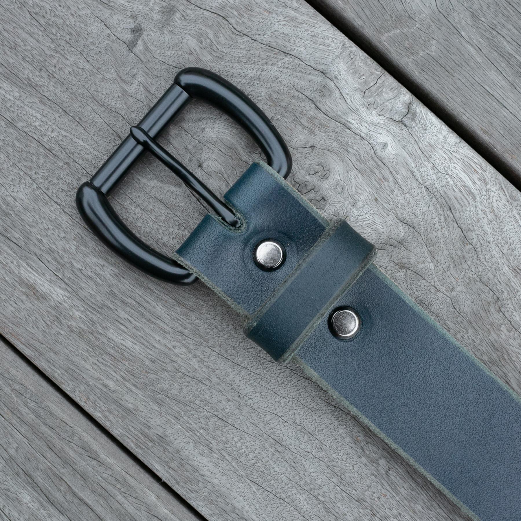 gustin black roller belt - illini latigo navy