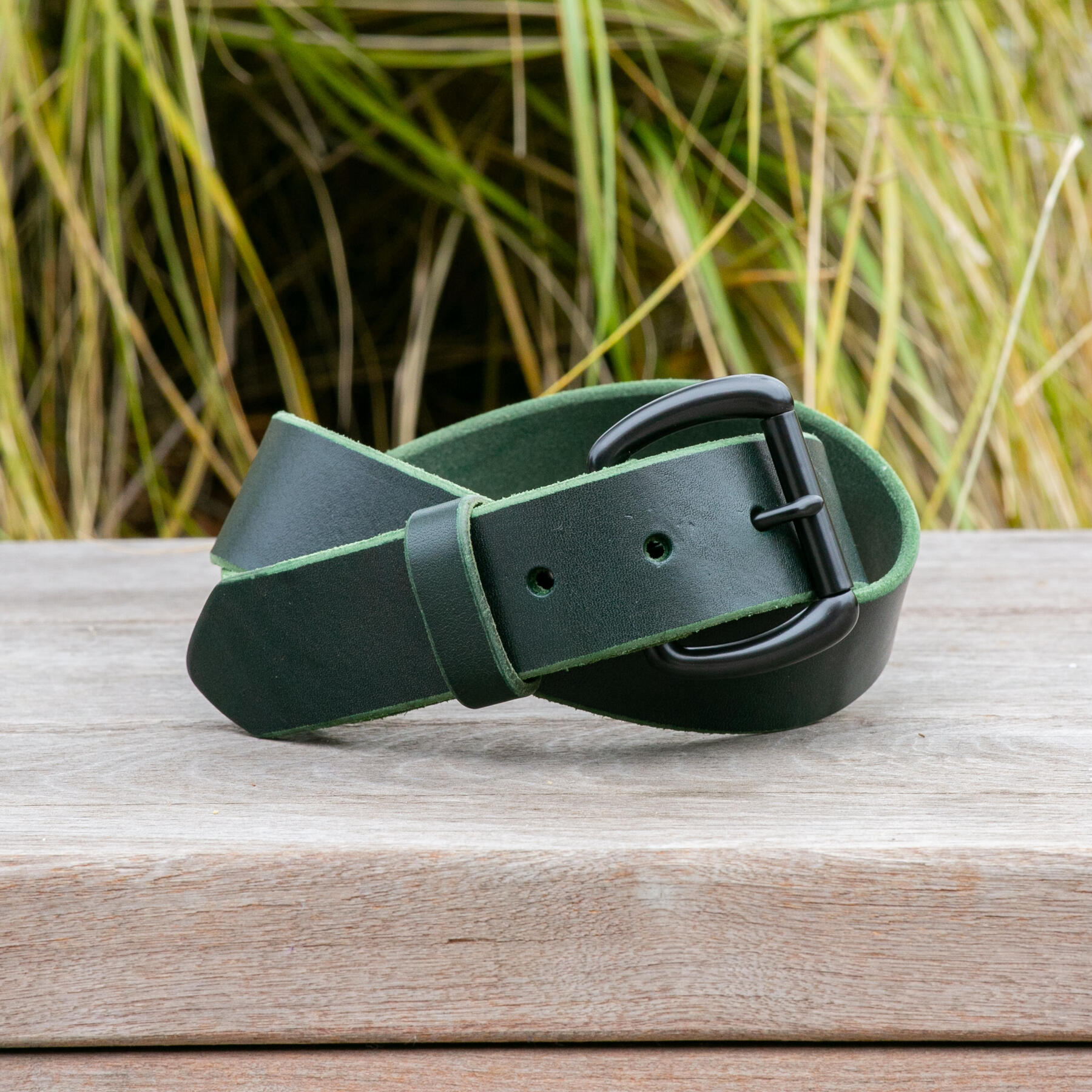 gustin black roller belt - illini latigo hunter
