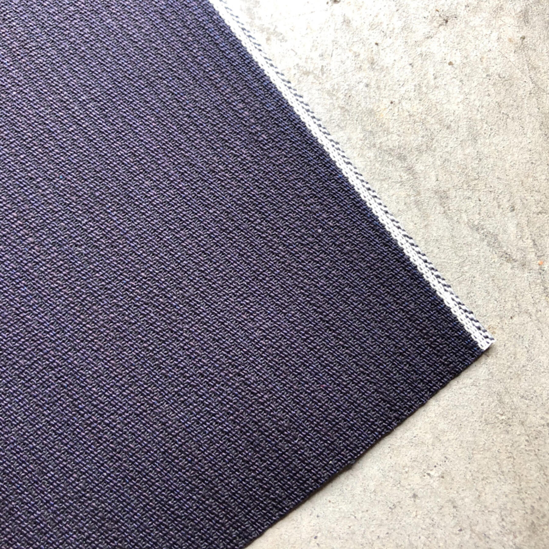 gustin #422 italy indigoxblack selvedge bedford corduroy