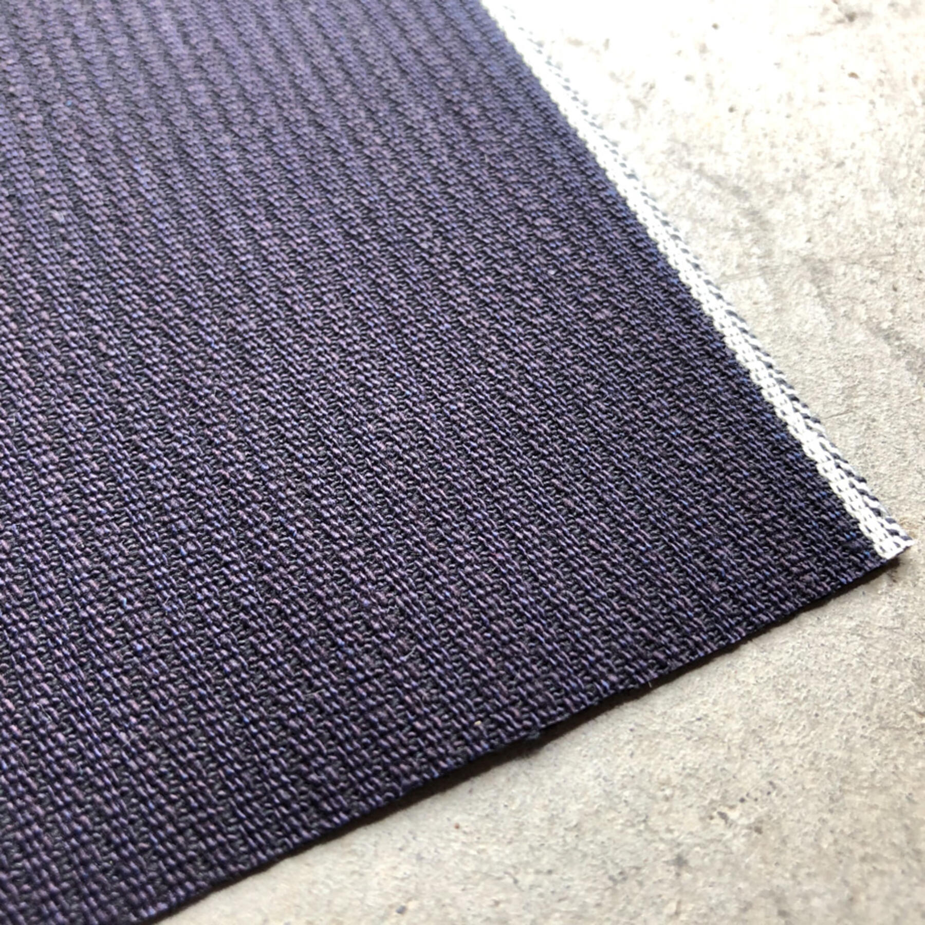 gustin #422 italy indigoxblack selvedge bedford corduroy