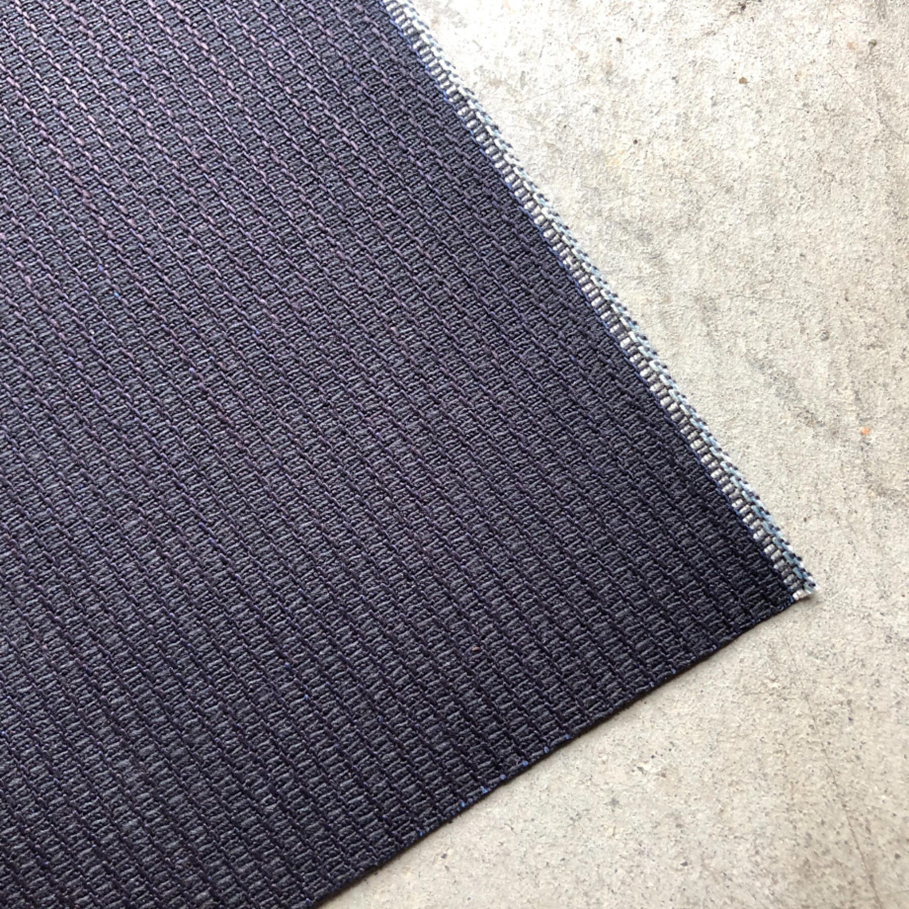 gustin #422 italy indigoxblack selvedge bedford corduroy