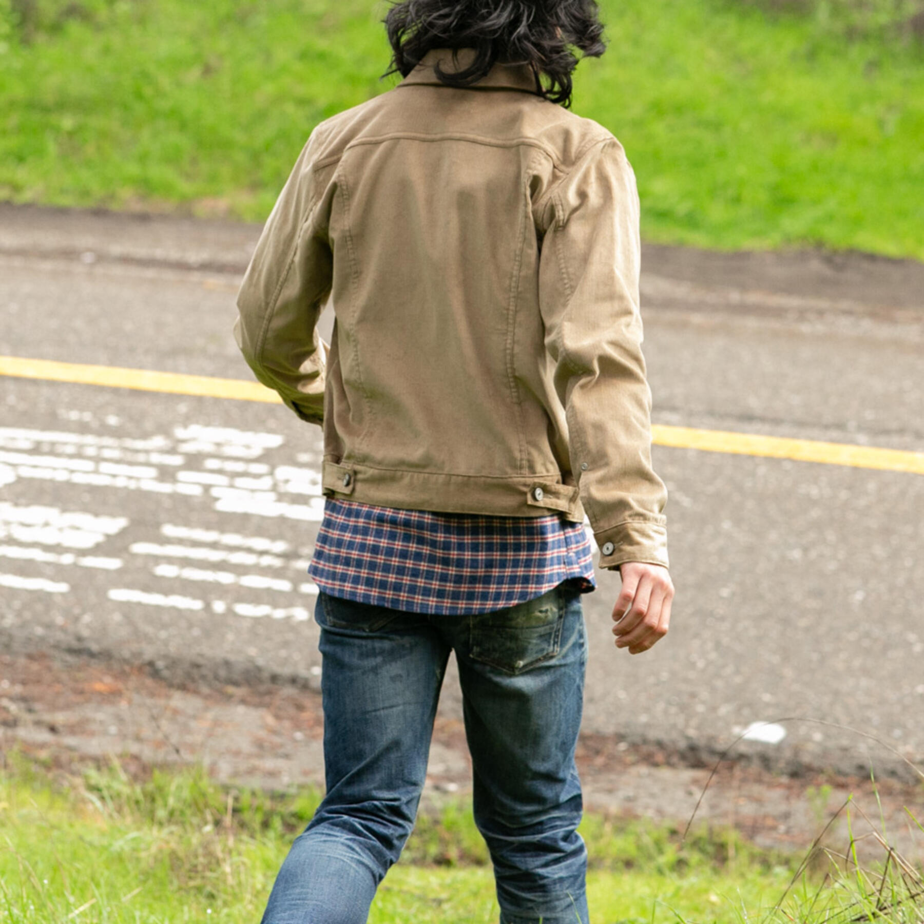 gustin corduroy trucker - sand