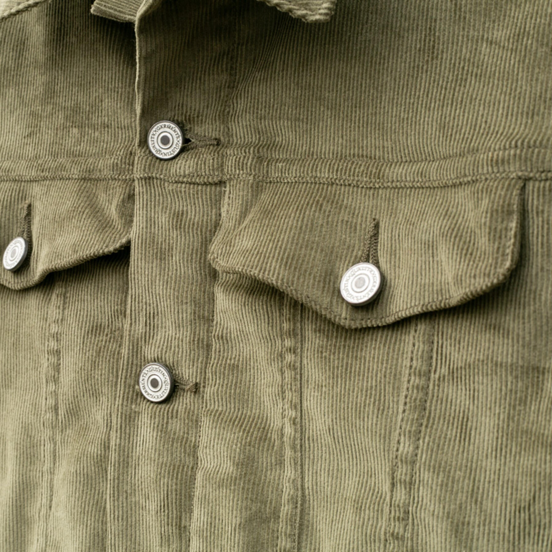 gustin corduroy trucker - olive