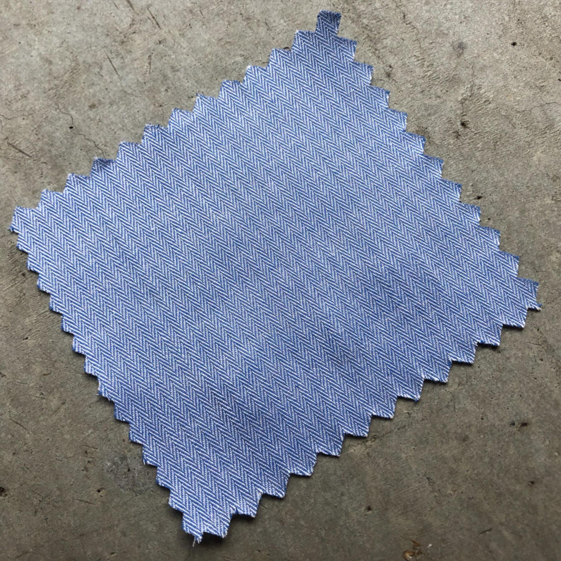 gustin #633 bluexwhite herringbone