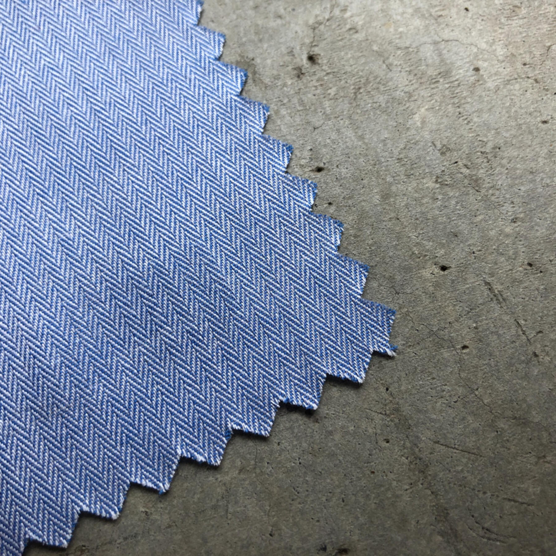 gustin #633 bluexwhite herringbone