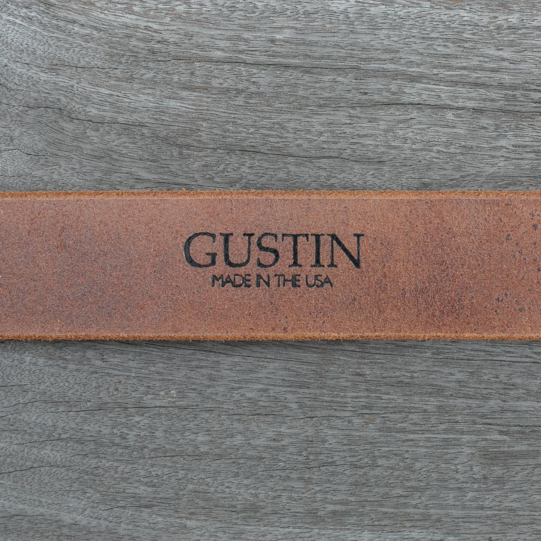 gustin double prong belt - horween latigo brown