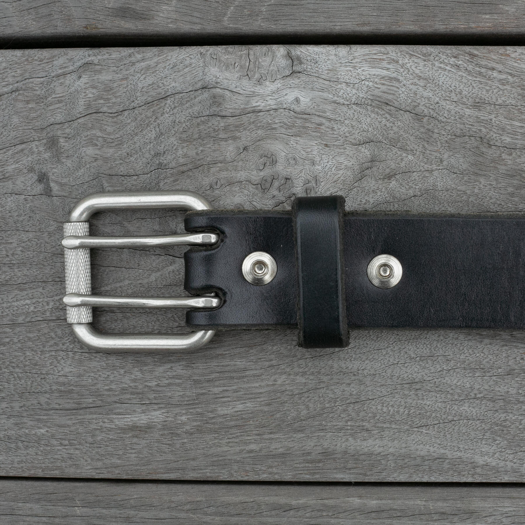 gustin double prong belt - black