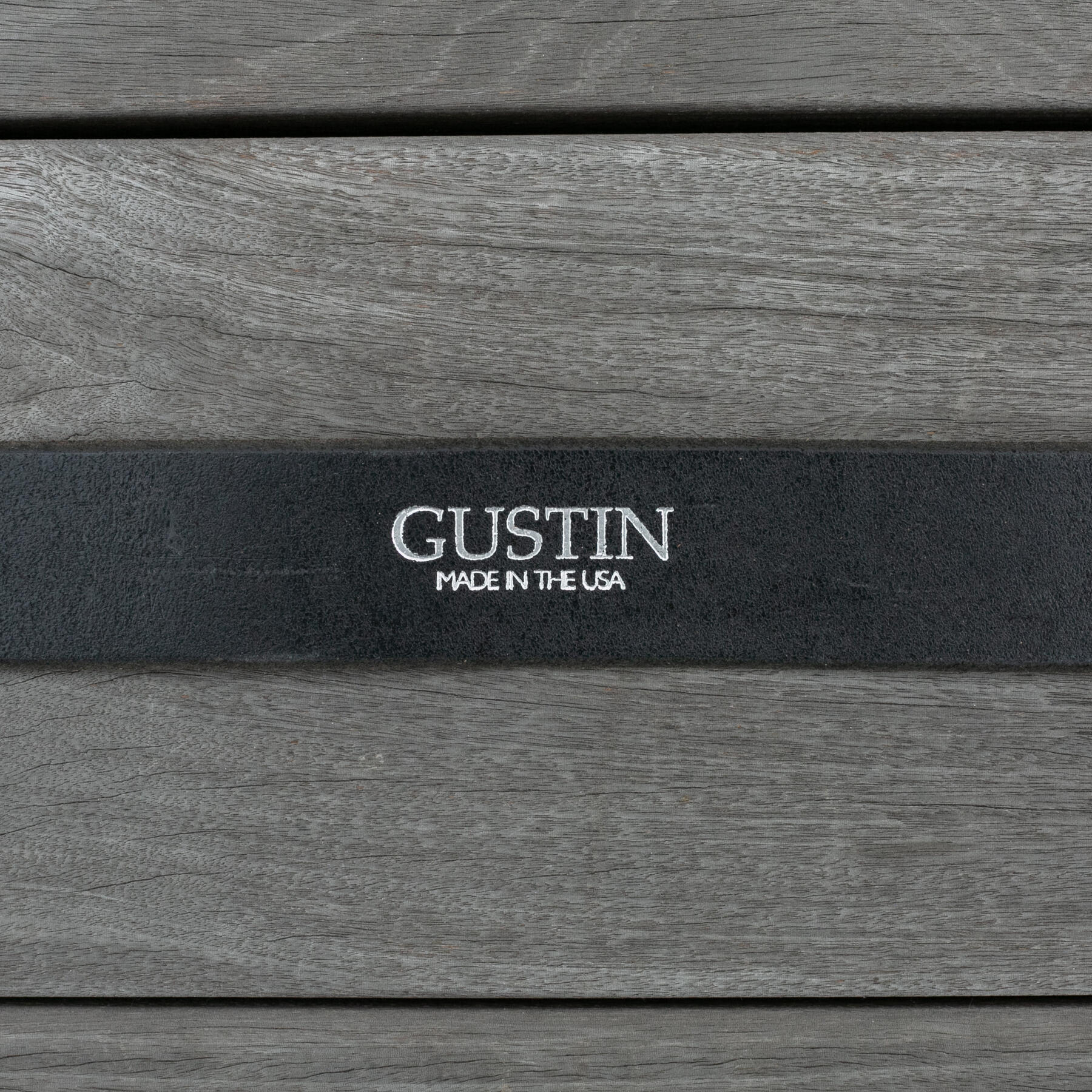 gustin double prong belt - black