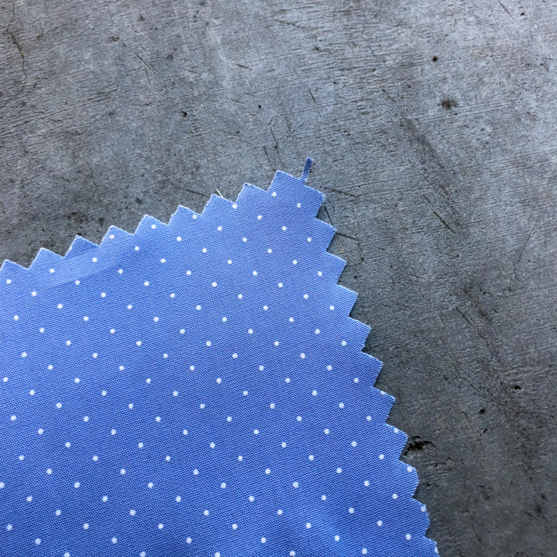 gustin #640 sky polka dot poplin
