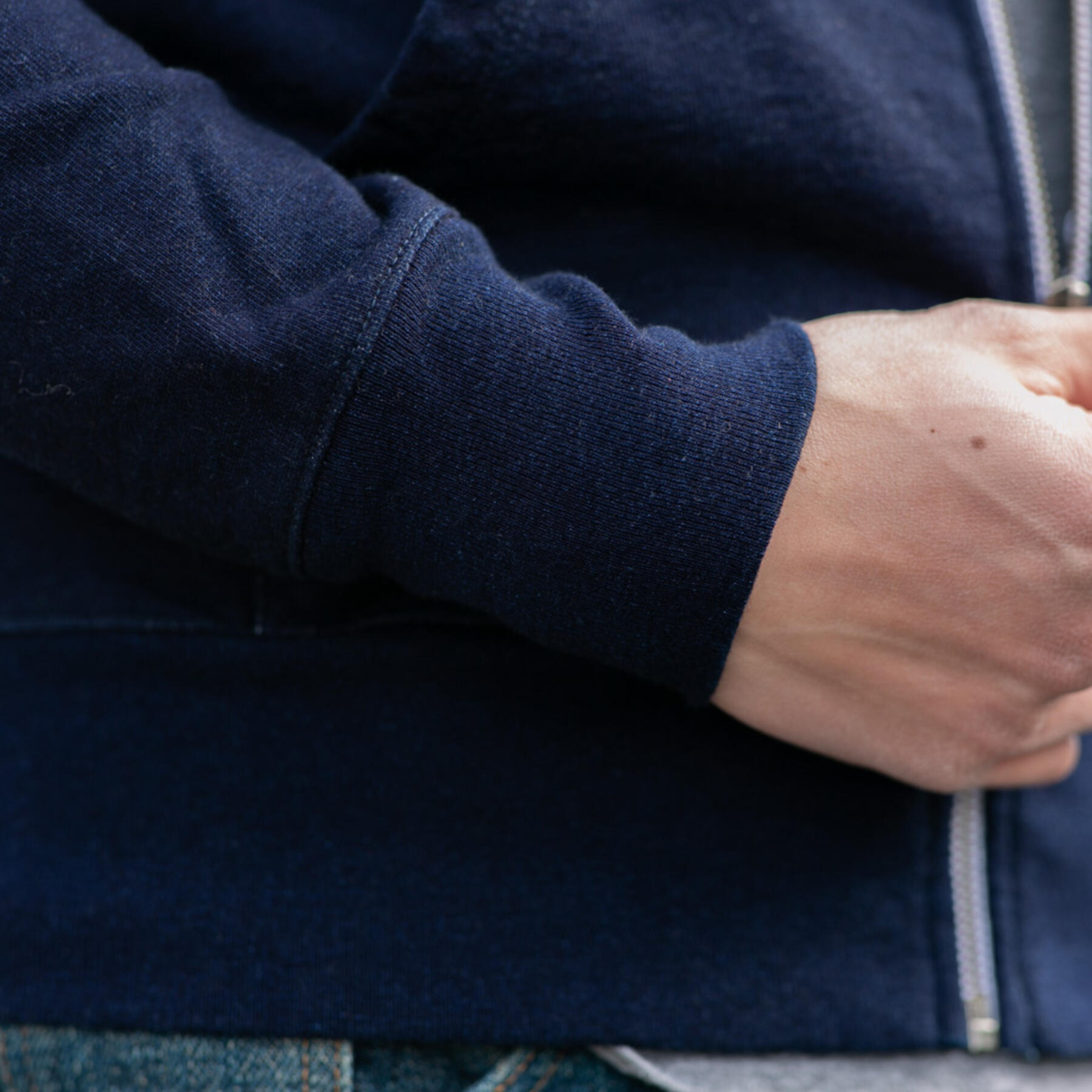 gustin indigo dye zip hoodie 2 pack