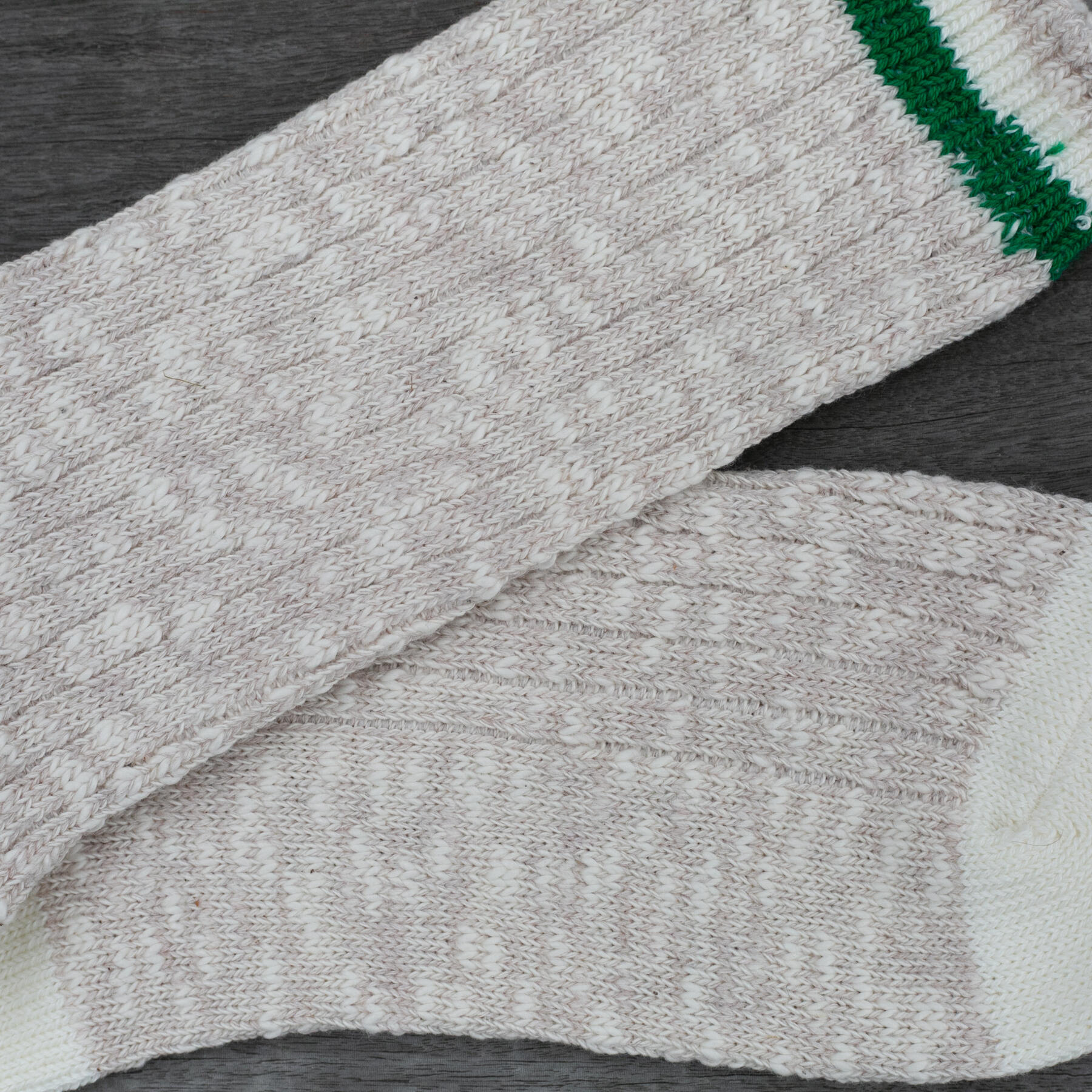 gustin japan upcycled slub stripe sock 3pk