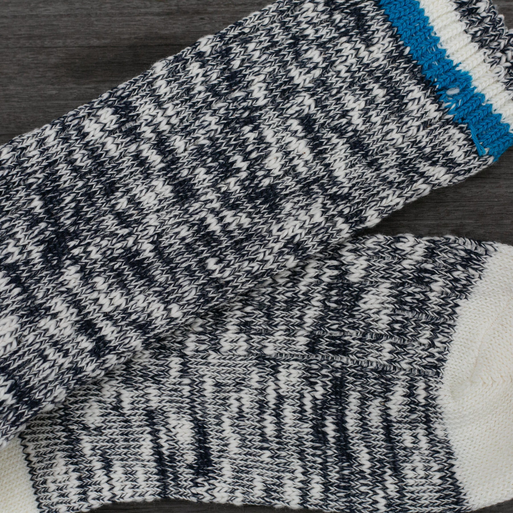 gustin japan upcycled slub stripe sock 3pk