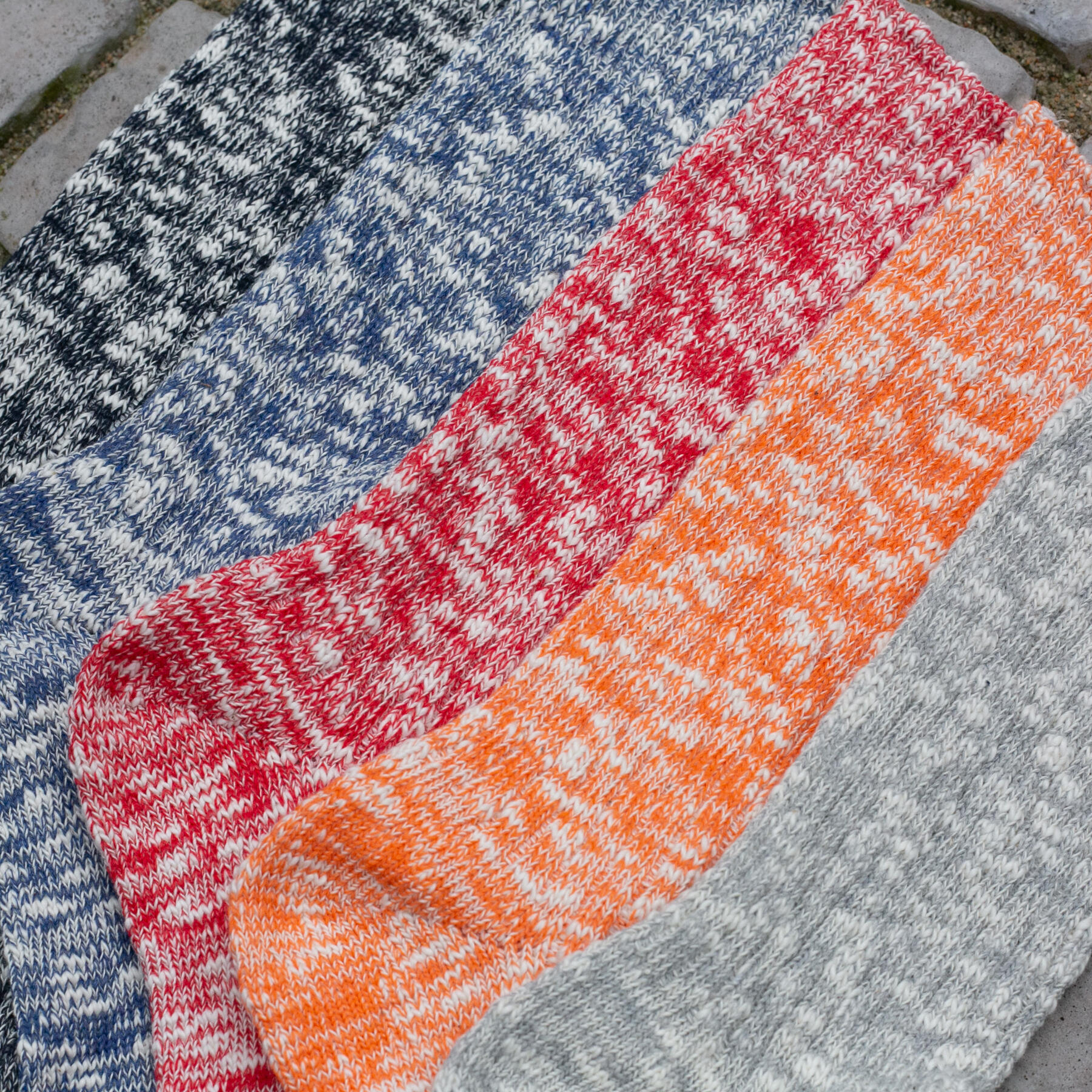 gustin japan upcycled slub sock 5pk