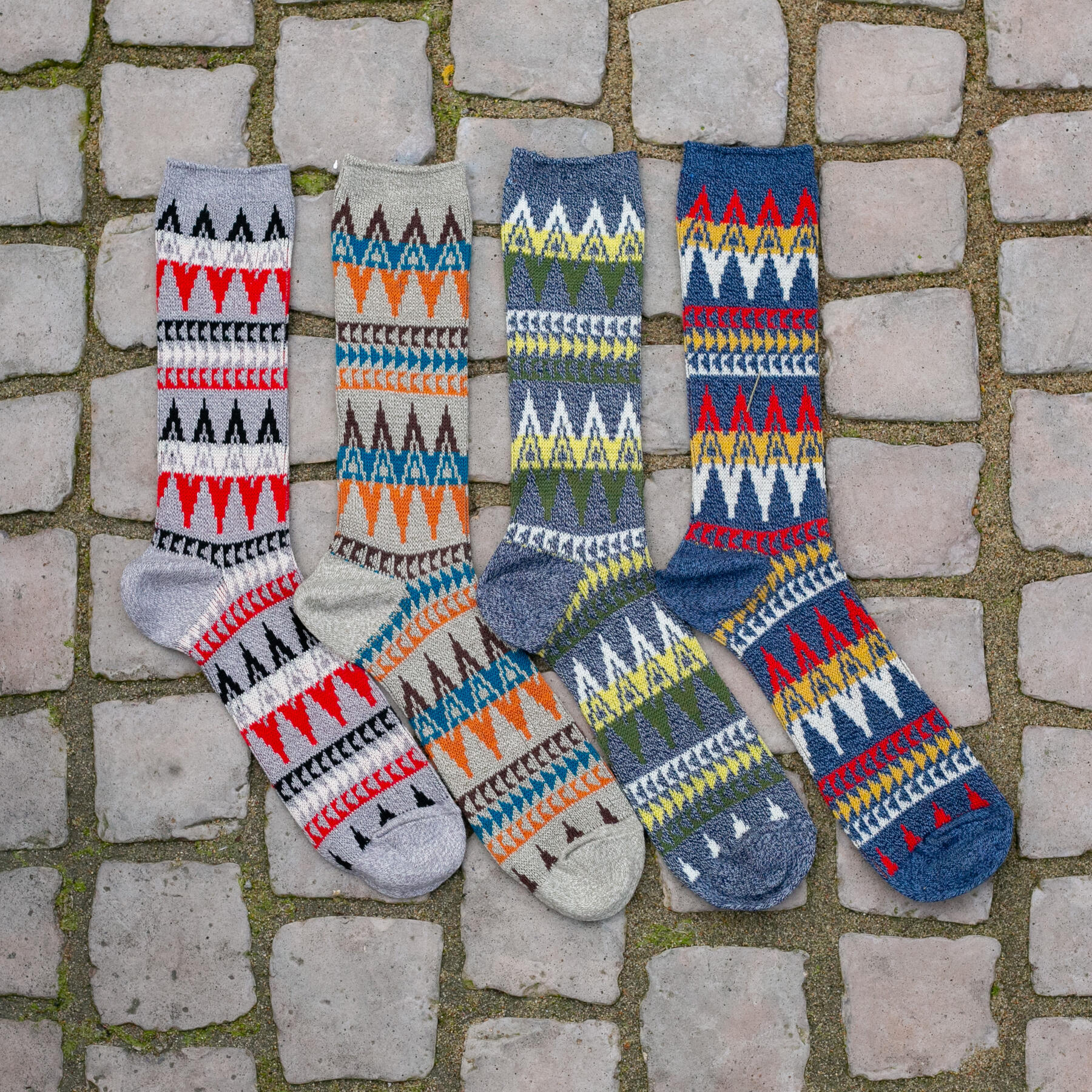 gustin japan ridge line crew sock 4pk