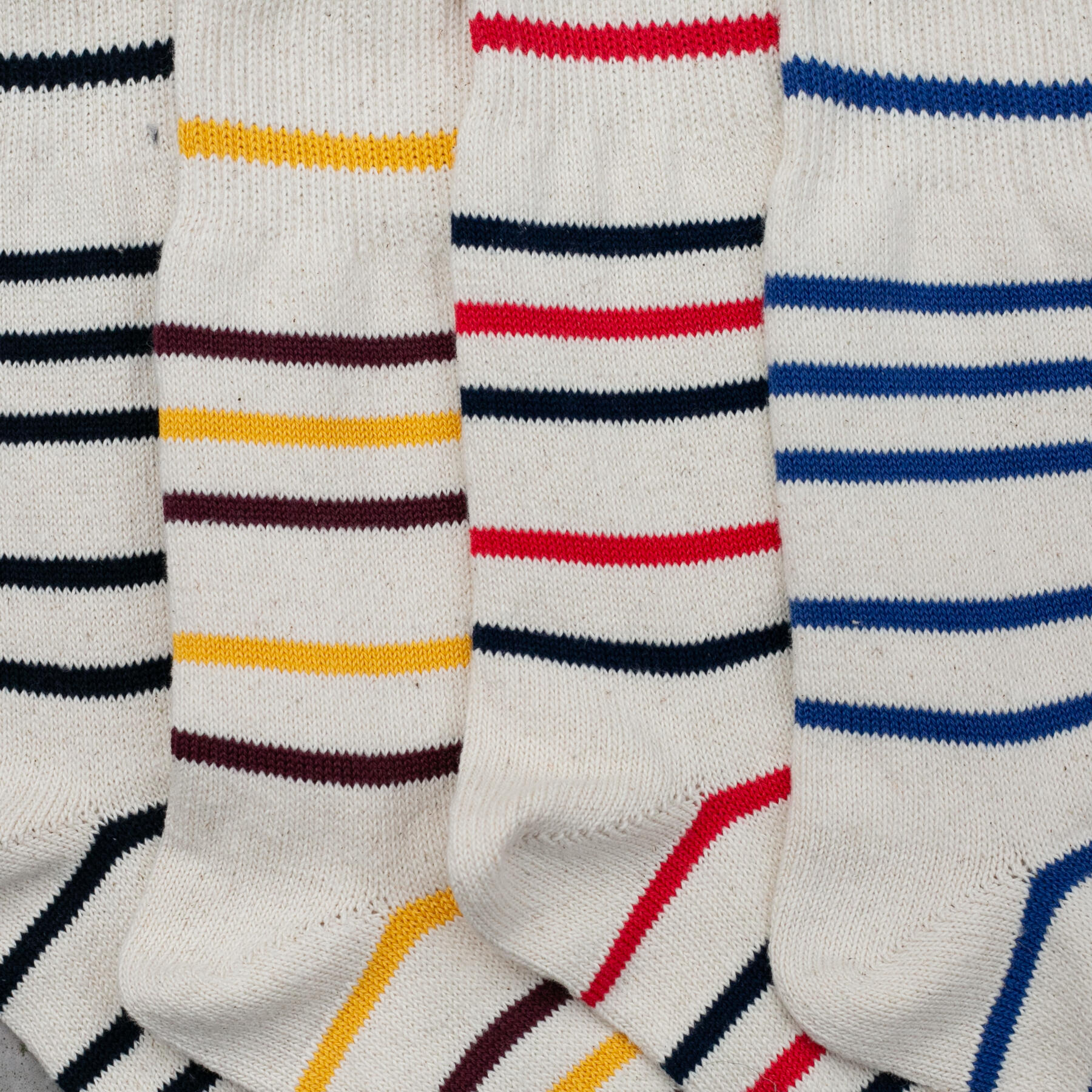 gustin japan stripe three quarter sock 4pk