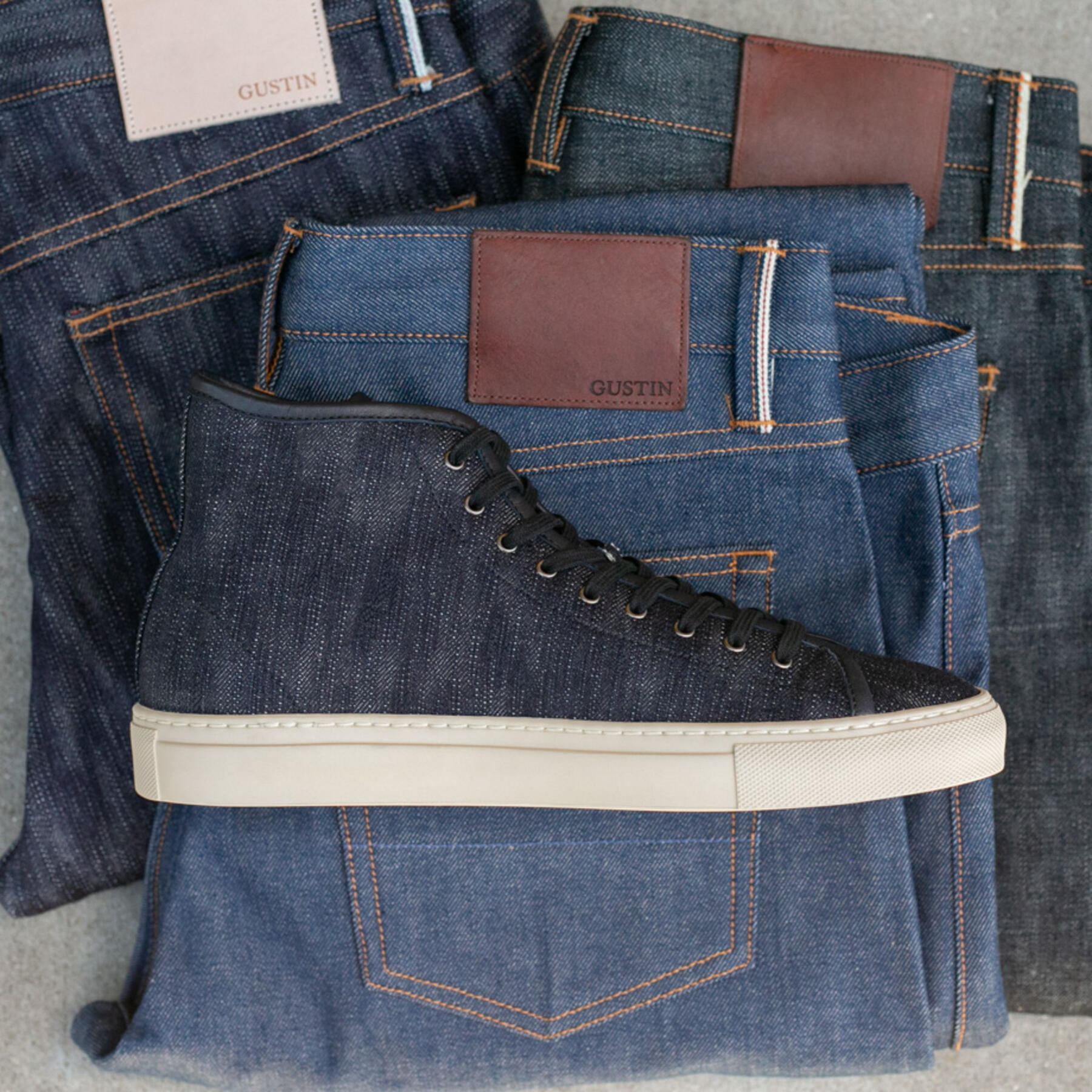 gustin super heavy slub high top