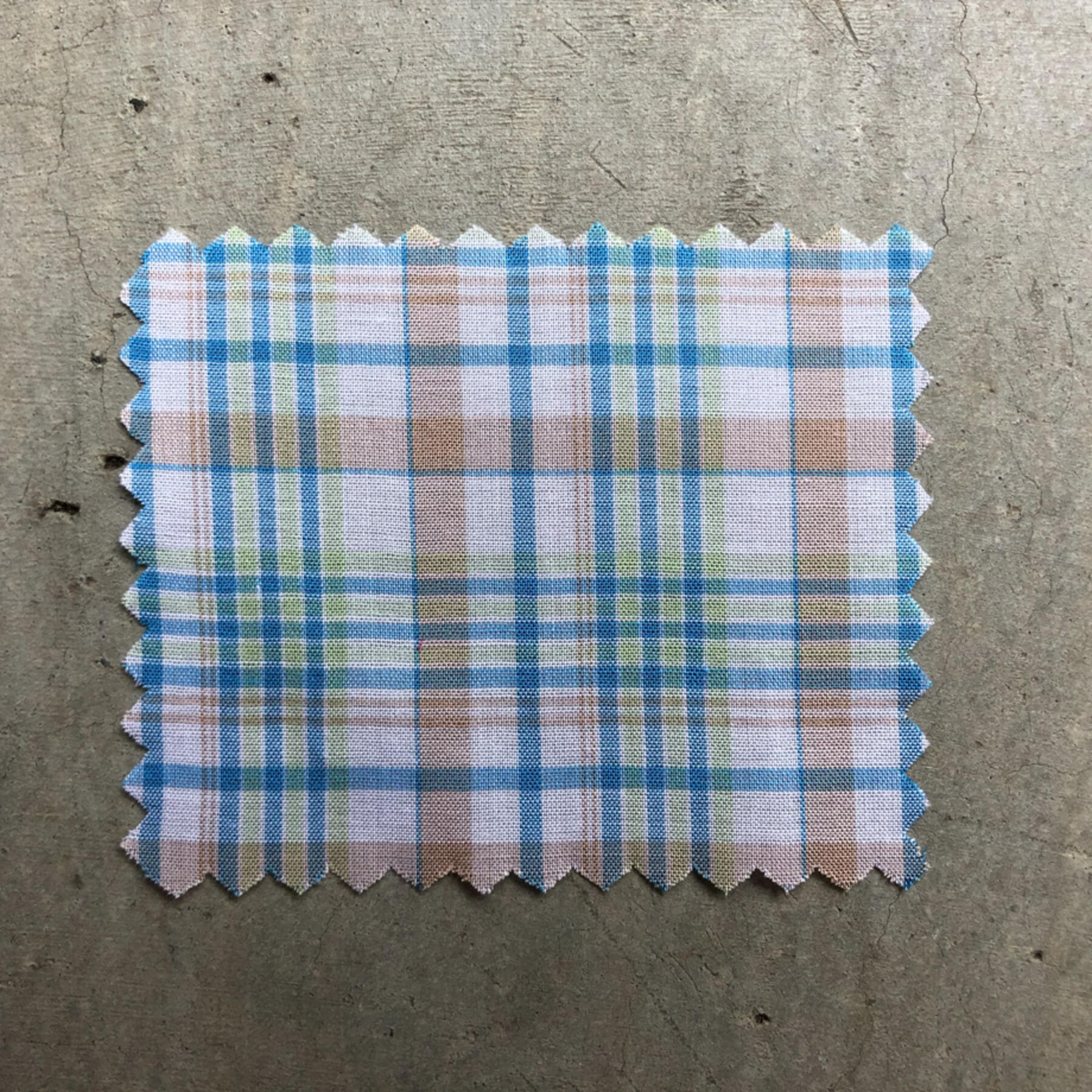 gustin #649 blue spring plaid