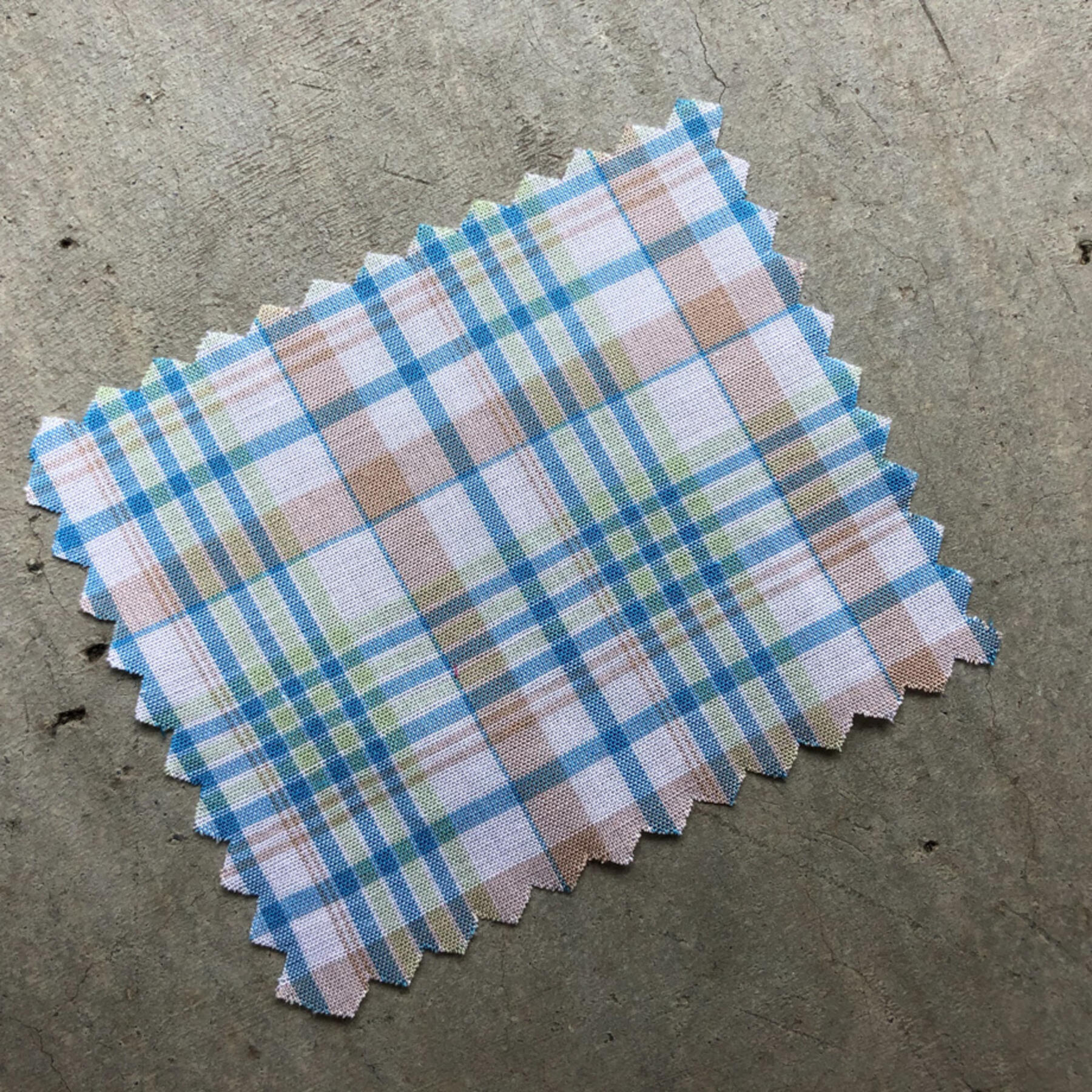 gustin #649 blue spring plaid