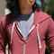 gustin superlight zip hoodie - faded red