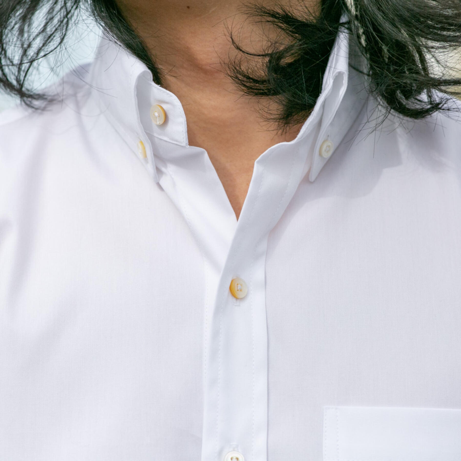 gustin #657 japan white pinpoint oxford