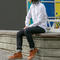 gustin #657 japan white pinpoint oxford